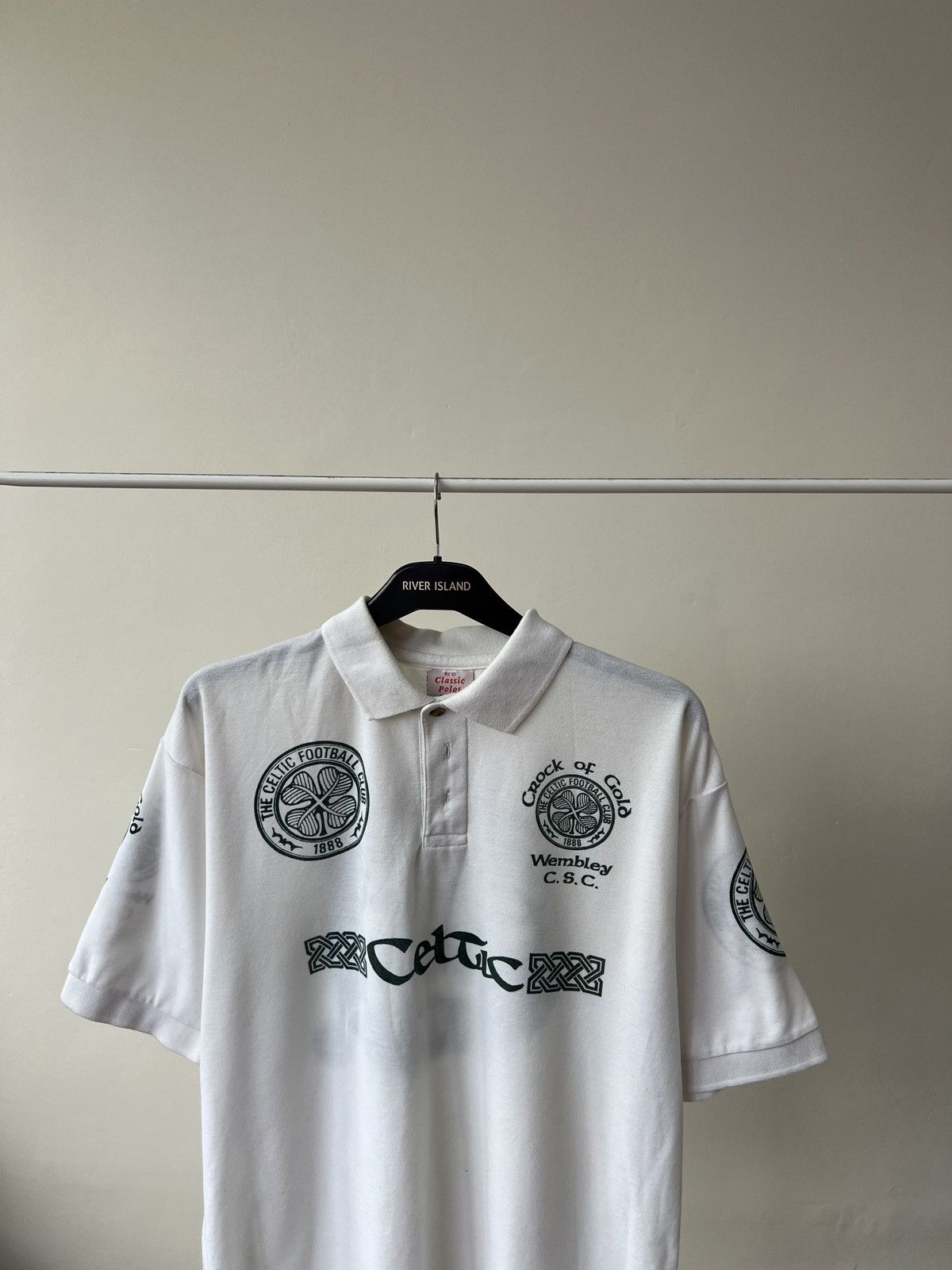 Other Vintage Celtic Retro Polo Soccer T-Shirt Size US L / EU 52-54 / 3 - 4 Thumbnail