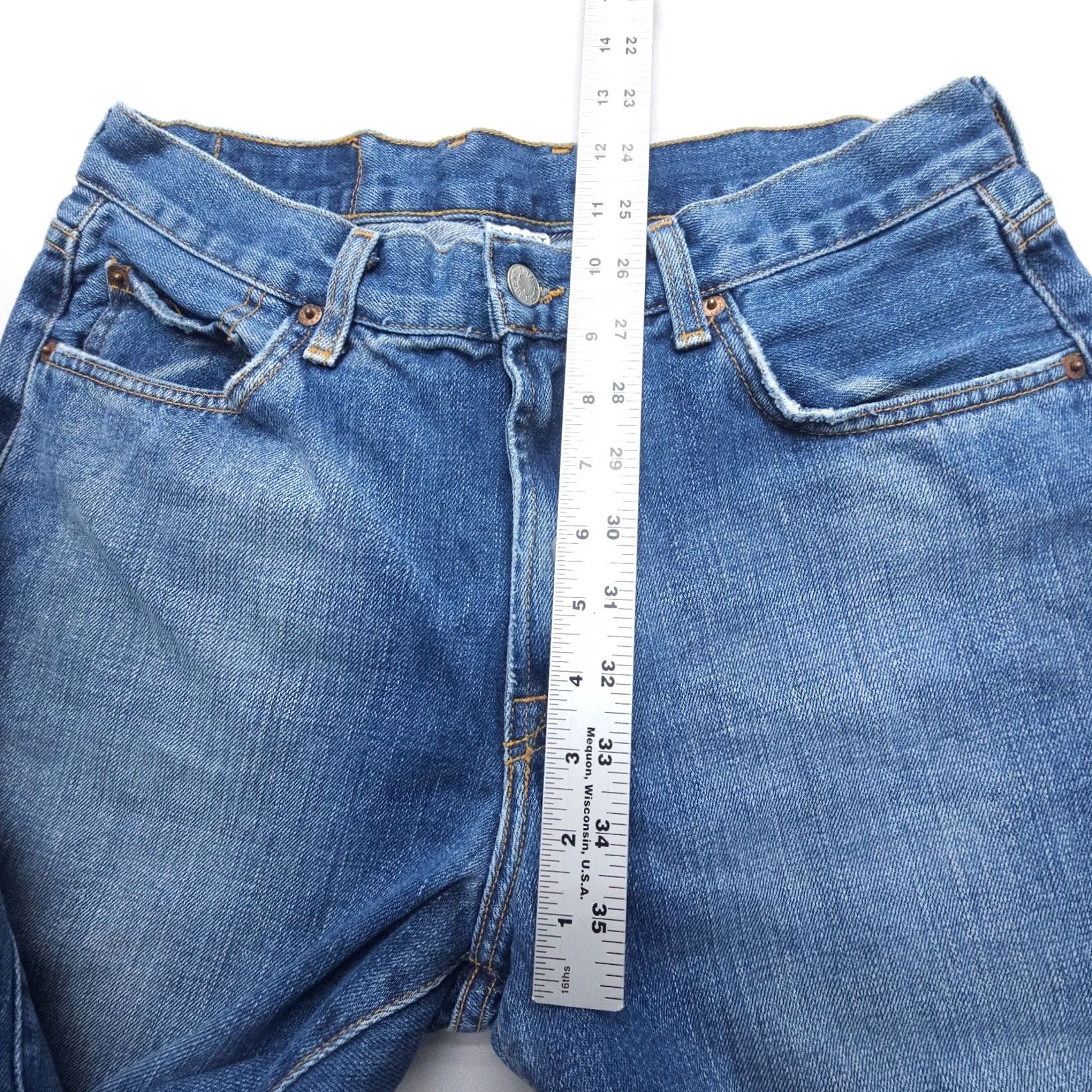 Lucky Brand Vintage Lucky Brand Denim Jeans Straight 32x37 Blue USA 90s 5-Pocket Mens Jeans Size US 32 / EU 48 - 7 Thumbnail
