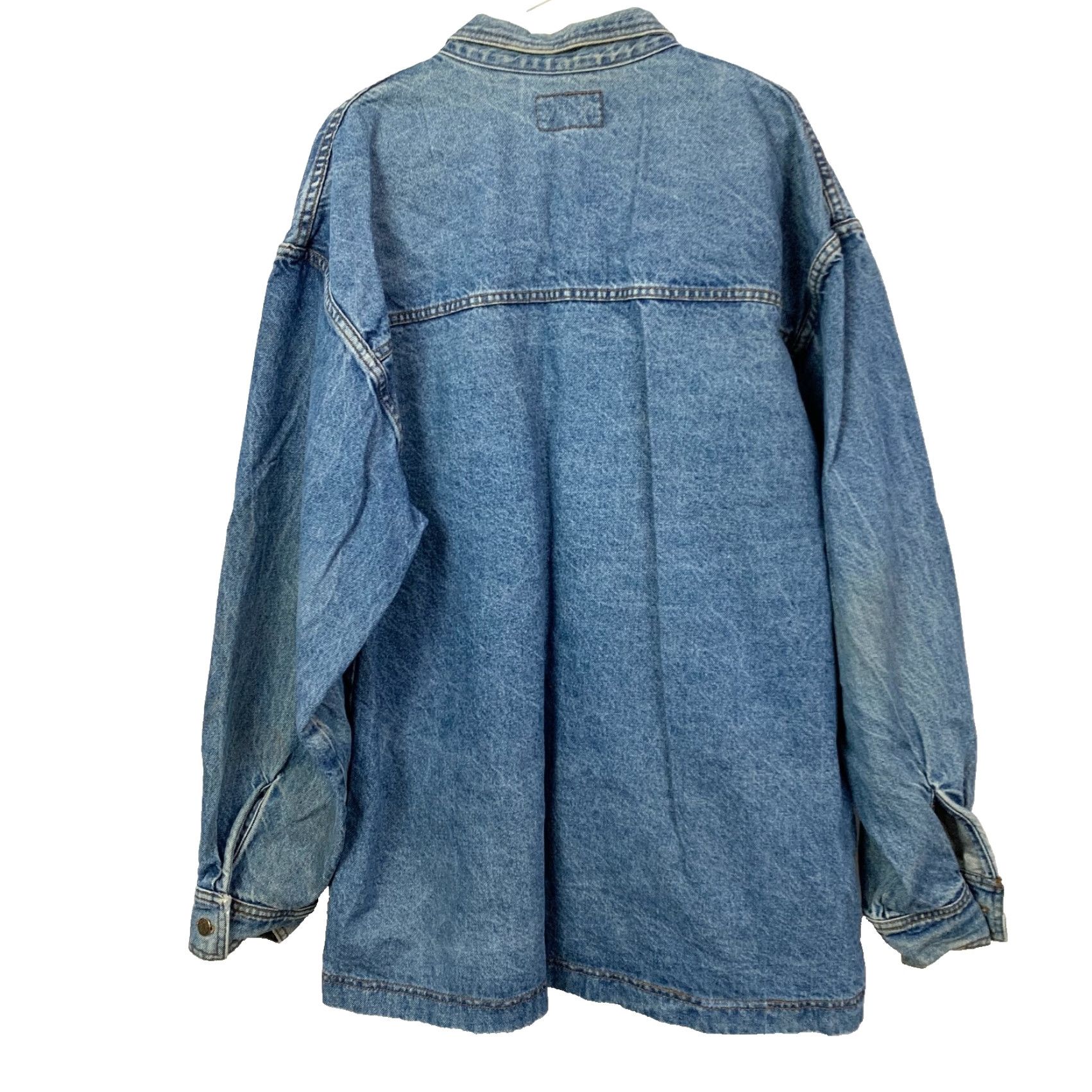 Vintage VINTAGE Rococo Le Parisien Posse Denim Jacket Embroidered Zip Blue XL Mens Jacket Size US 36 / EU 52 - 7 Thumbnail