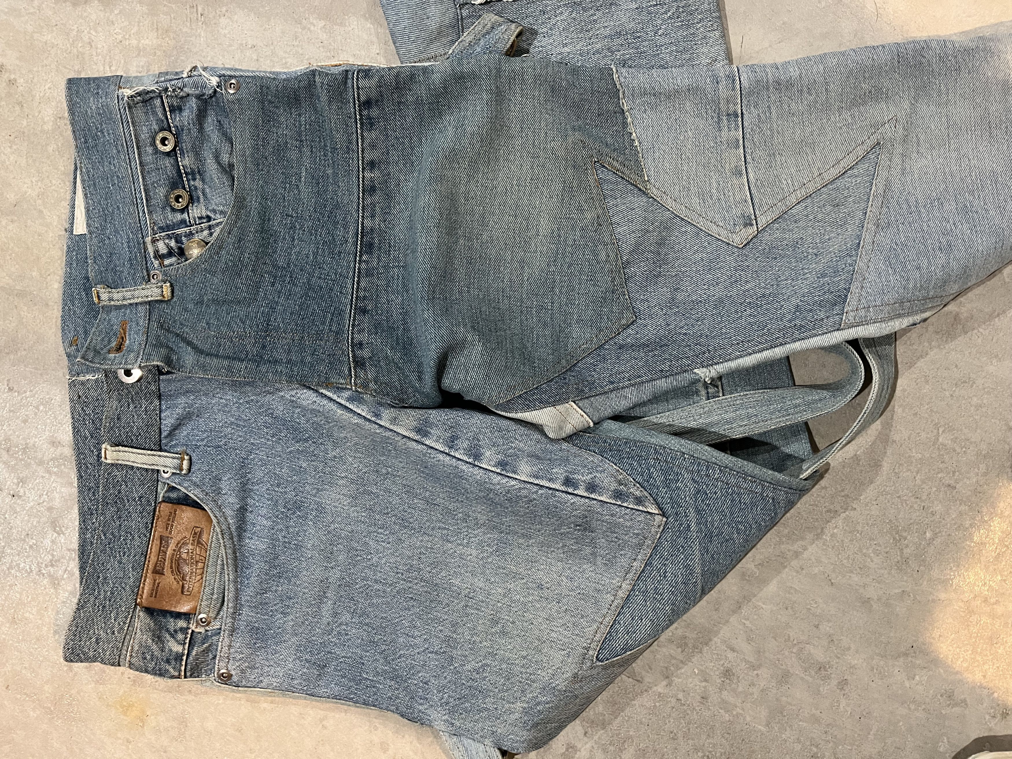 20471120 Patchwork "Star" Bondage Flare denim Size US 32 / EU 48 - 5 Thumbnail