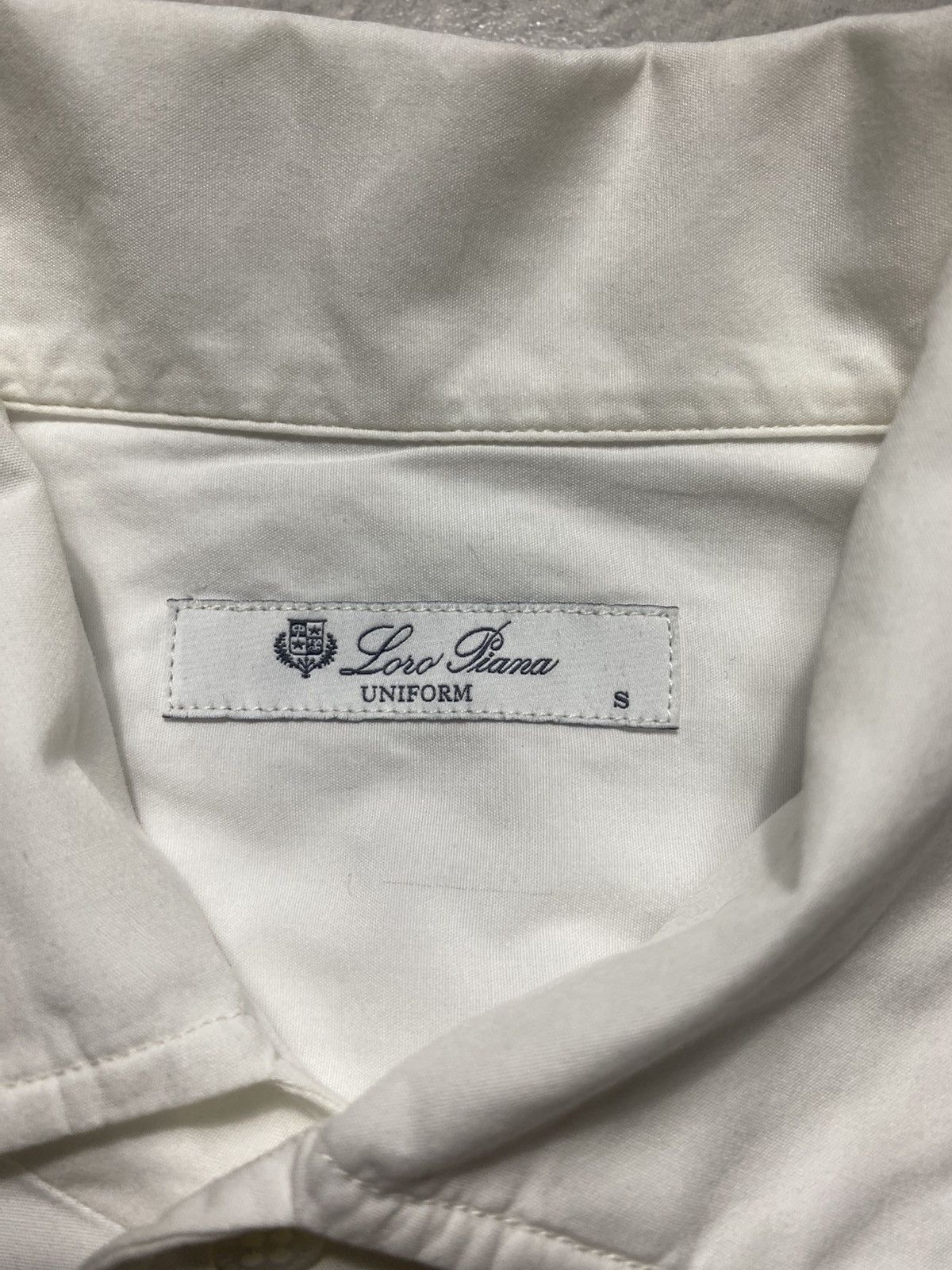 Loro Piana LORO PIANA ANDRE COTTON SHIRT OPTICAL WHITE Size US S / EU 44-46 / 1 - 11 Thumbnail