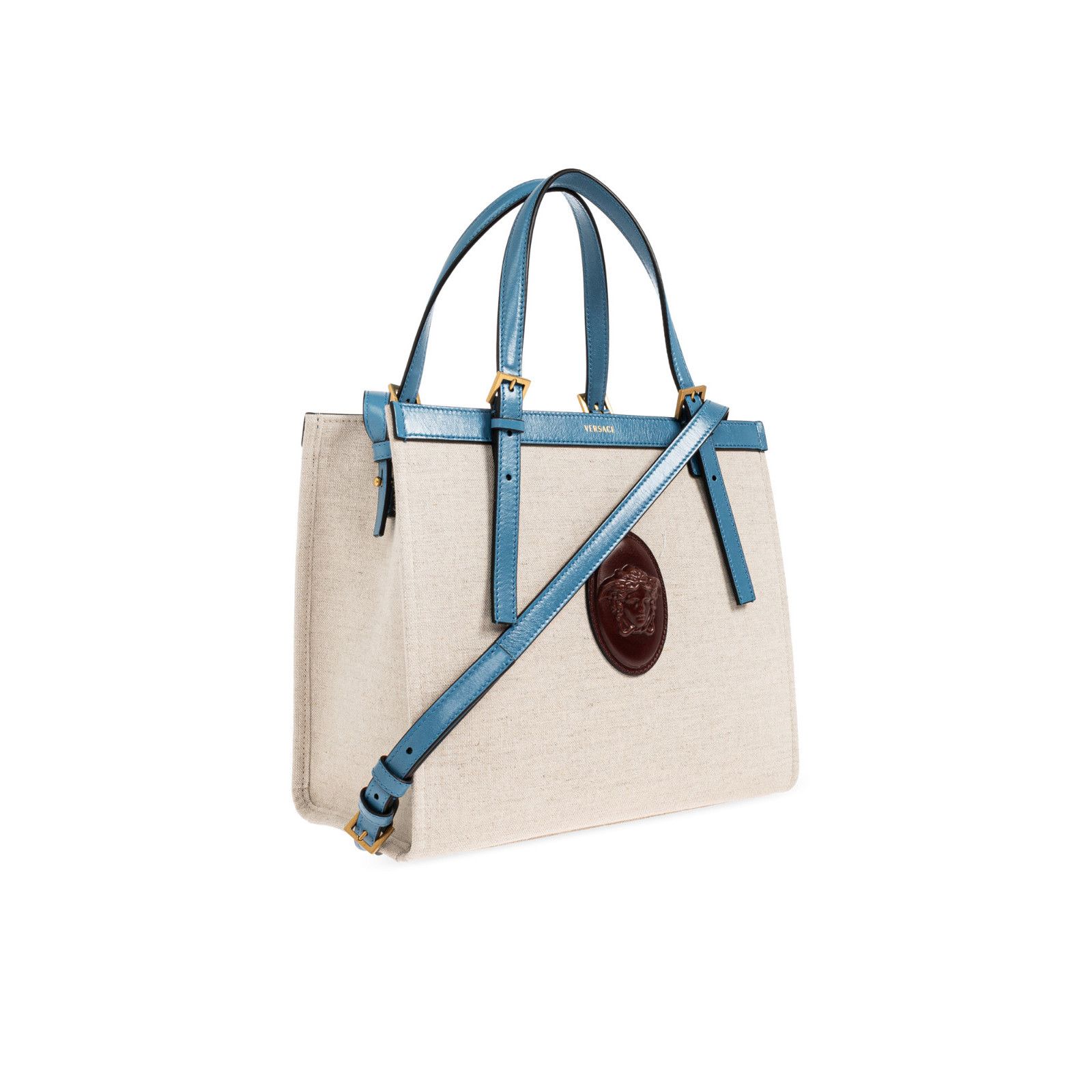 Versace VERSACE Riviere Blue Tote Bag New & Authentic Size ONE SIZE - 3 Thumbnail
