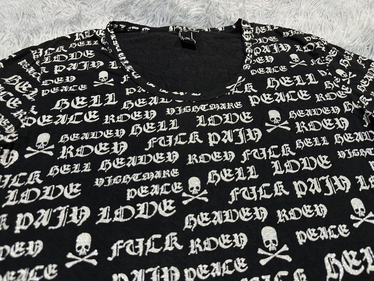 Mastermind Japan × Roen 🔥Y2K Roen Poem Shirt Skull Fuck Pain Love Peace Goth Punk Size US M / EU 48-50 / 2 - 1 Thumbnail