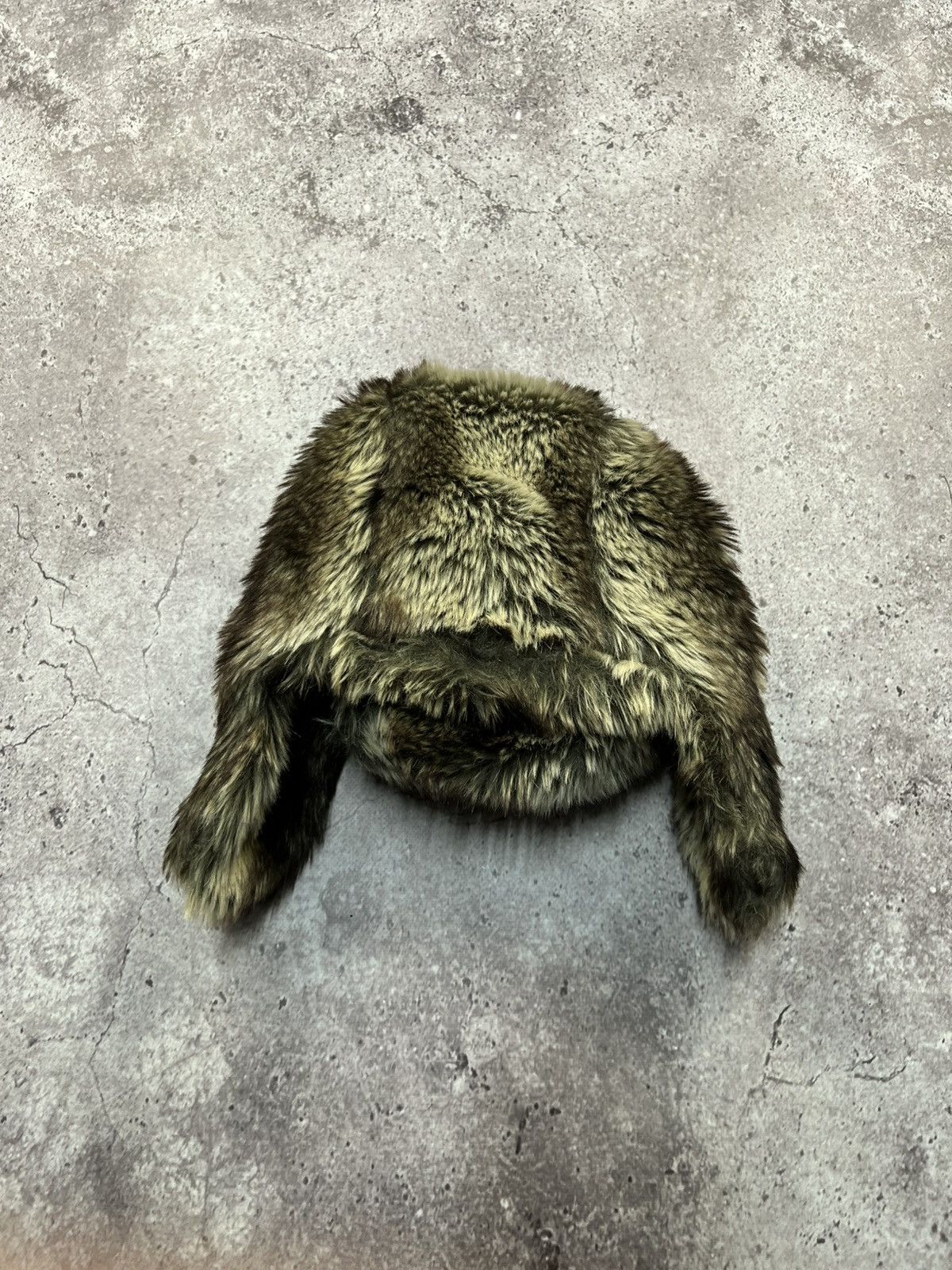 Japanese Brand Y2K Vintage Fur Ushanka Hat Avant Garde Streetwear Alt Fuzzy Size ONE SIZE - 4 Thumbnail