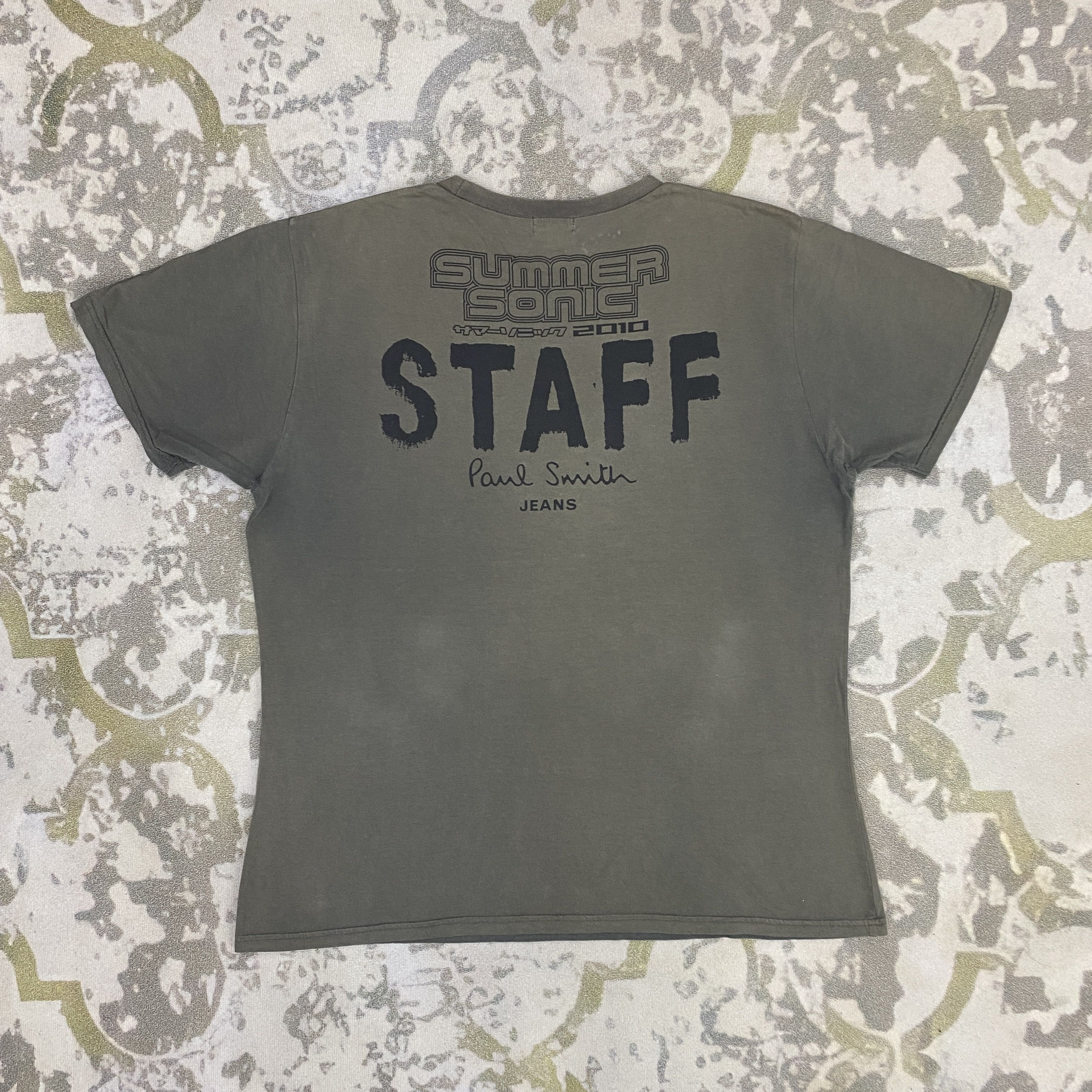 Paul Smith Vintage Summer Sonic 2010 Staff T-Shirt - H036 Size US L / EU 52-54 / 3 - 2 Thumbnail