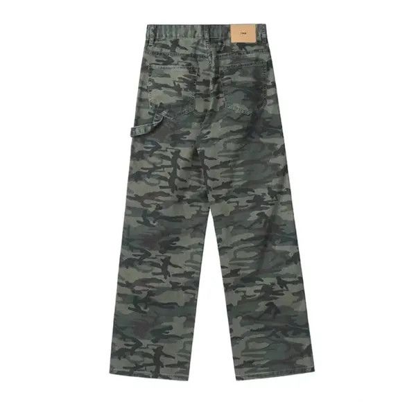 VIBE Retro camouflage overalls hip hop casual straight trousers Size US 32 / EU 48 - 2 Thumbnail