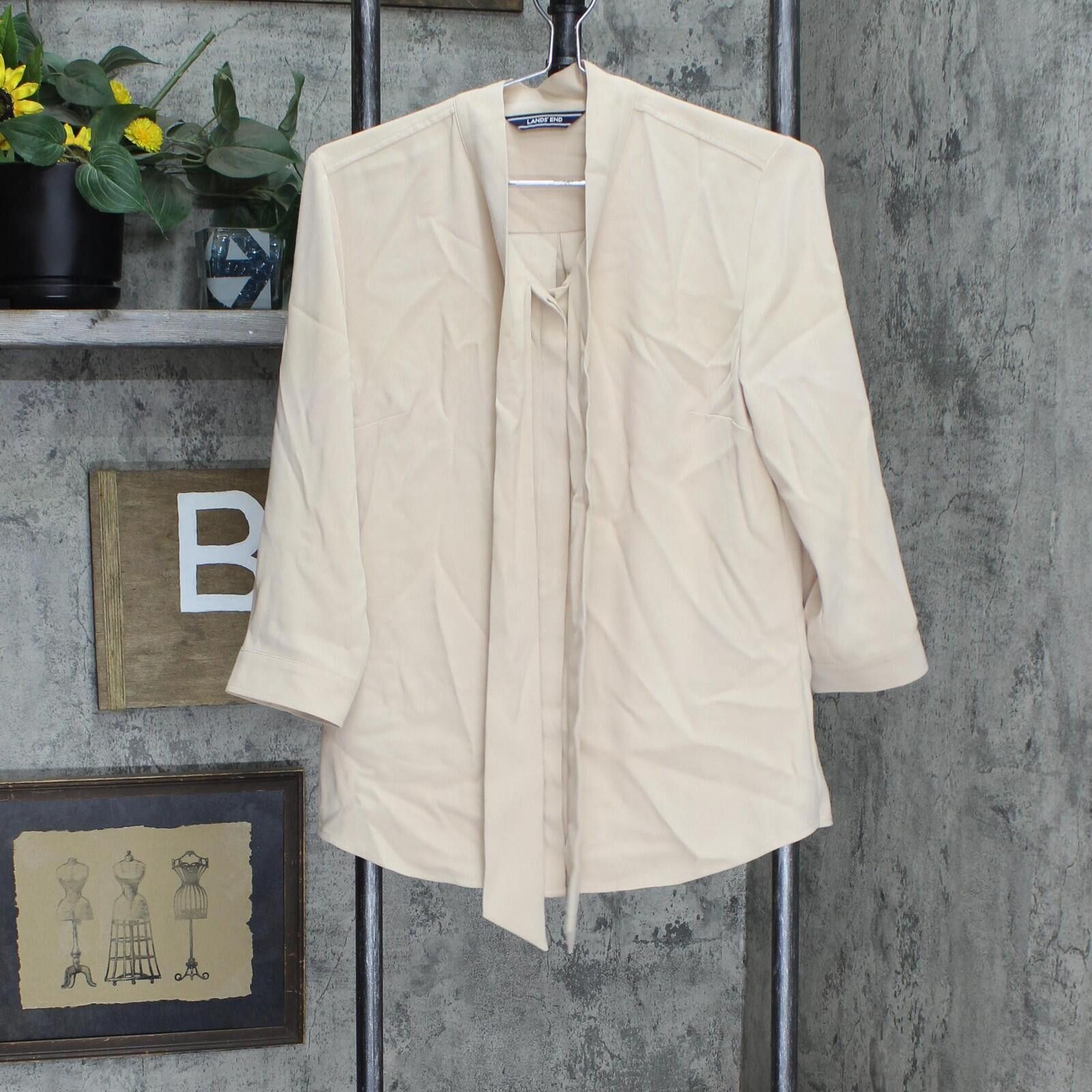 Lands' End Lands' End Blouse 503277-sample 2 Tall Opulent Pearl Brown Size XS / US 0-2 / IT 36-38 - 1 Thumbnail