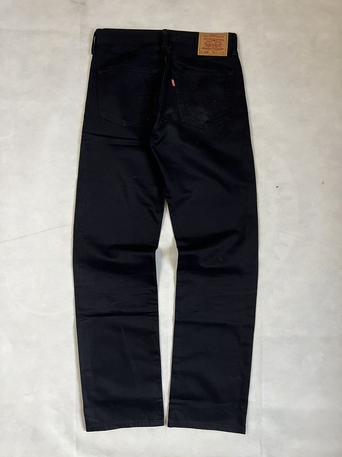 Levi's Vintage Clothing Vintage 90's Levis 508 Super Black Denim Size US 31 - 4 Thumbnail