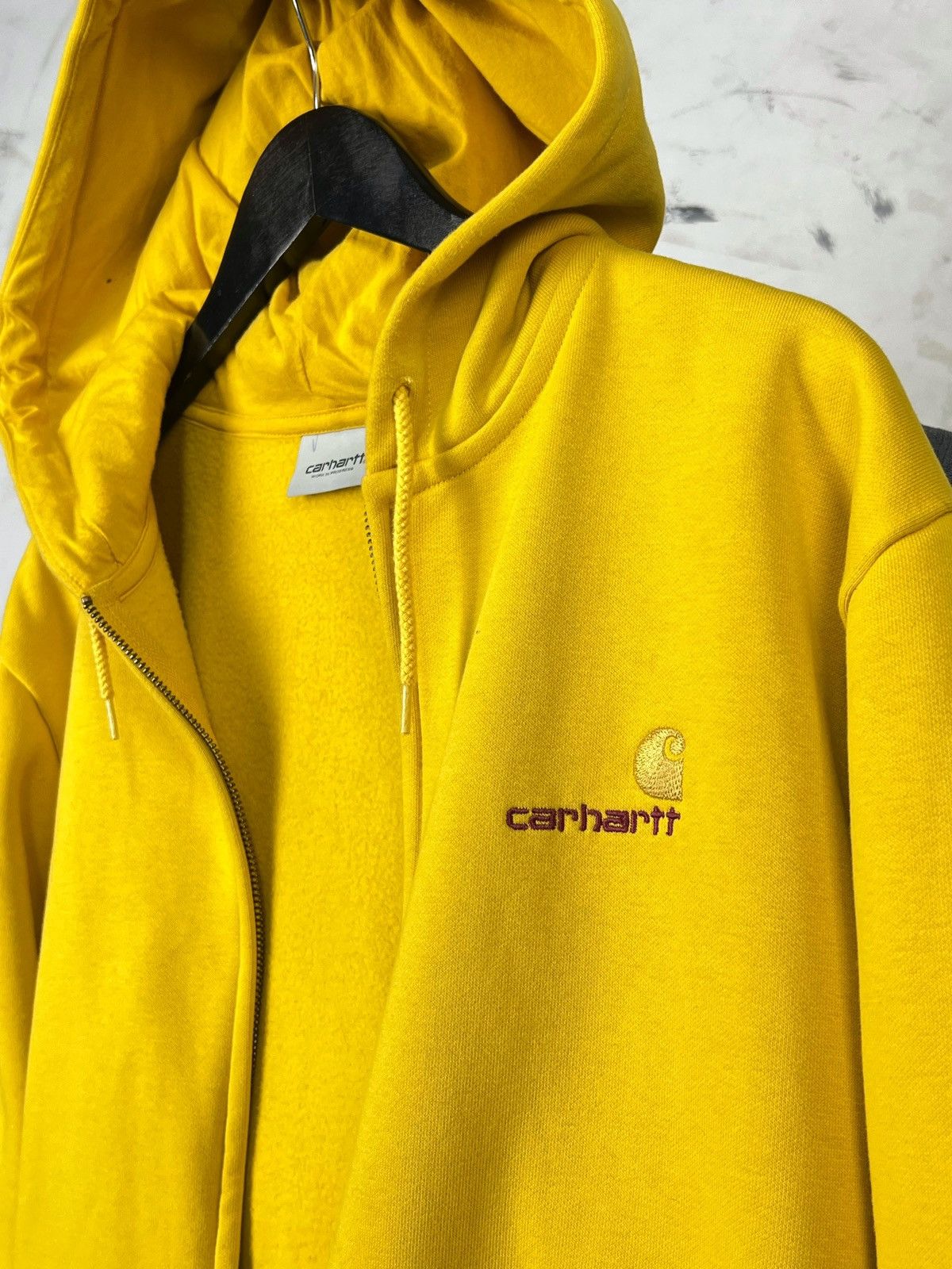 Carhartt Carhartt Yellow Zip Hoodie Size XL Size US XL / EU 56 / 4 - 4 Thumbnail