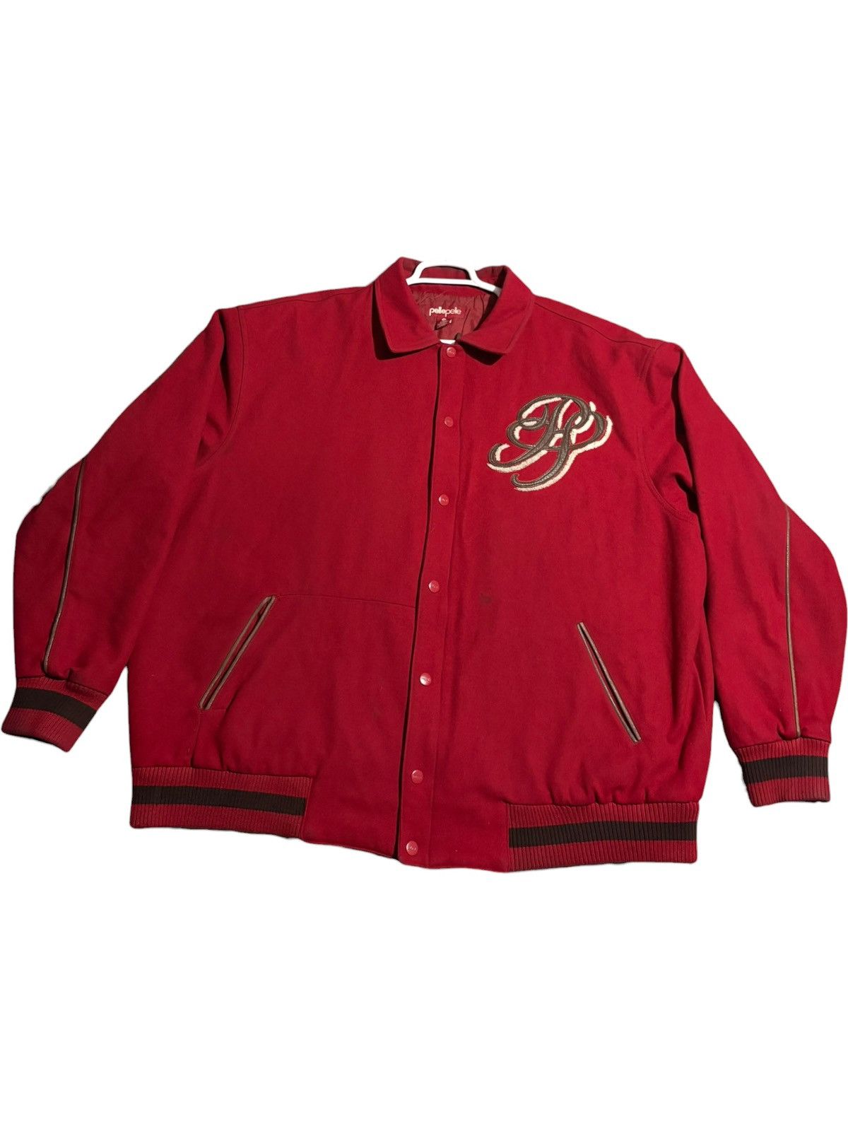 Pelle Pelle 4XL Vintage Pelle Pelle Wool Varsity letterman logo Jacket Size US XXL / EU 58 / 5 - 1 Thumbnail