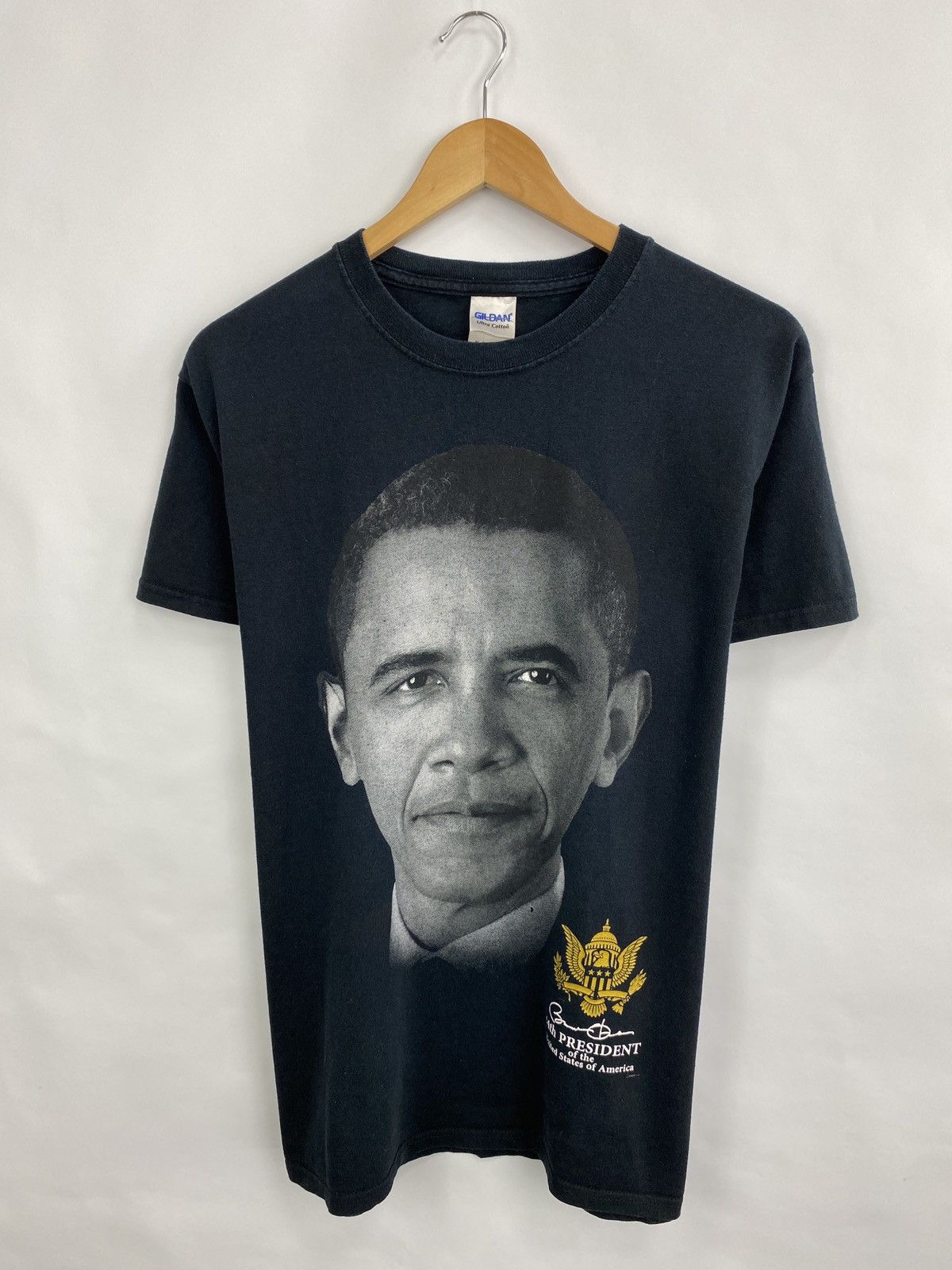 Band Tees × Rap Tees × Vintage 🇺🇸 Vintage 90s Barack Obama Rap T-Shirt tu pac Wu tang rare Size US M / EU 48-50 / 2 - 4 Thumbnail