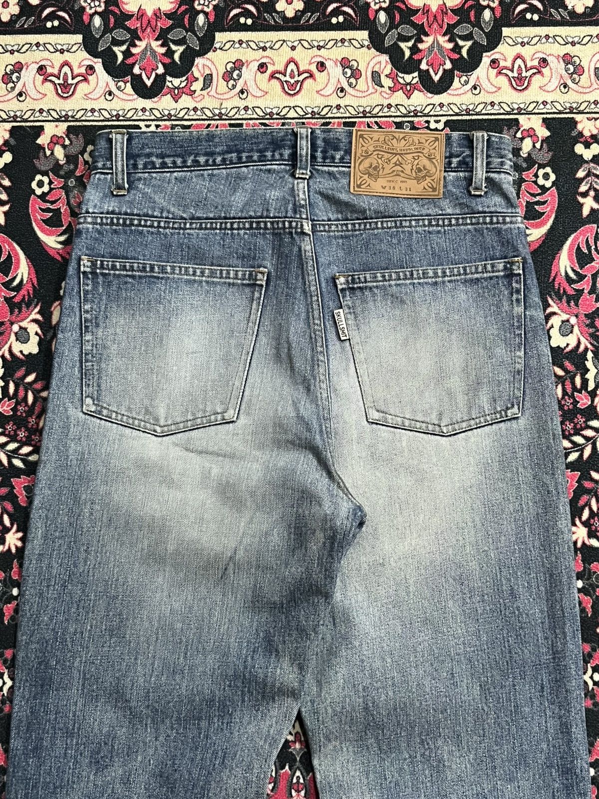 Japanese Brand Japanese Brand Skullshit Hardliner Knee Patch Blue Jeans Size US 29 - 7 Thumbnail