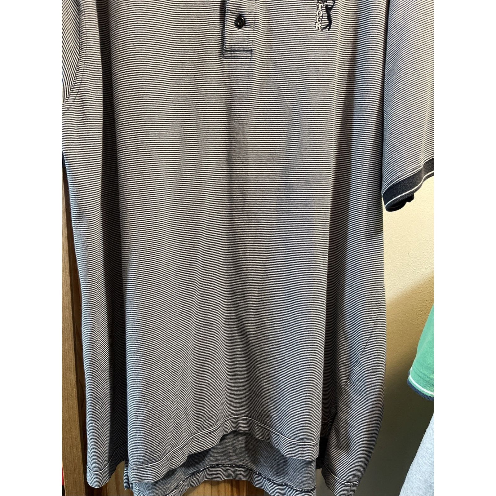 PGA Tour PGA Tour Men’s XL Gray Striped Short Sleeve Polo Shirt Golf Size US XL / EU 56 / 4 - 6 Thumbnail