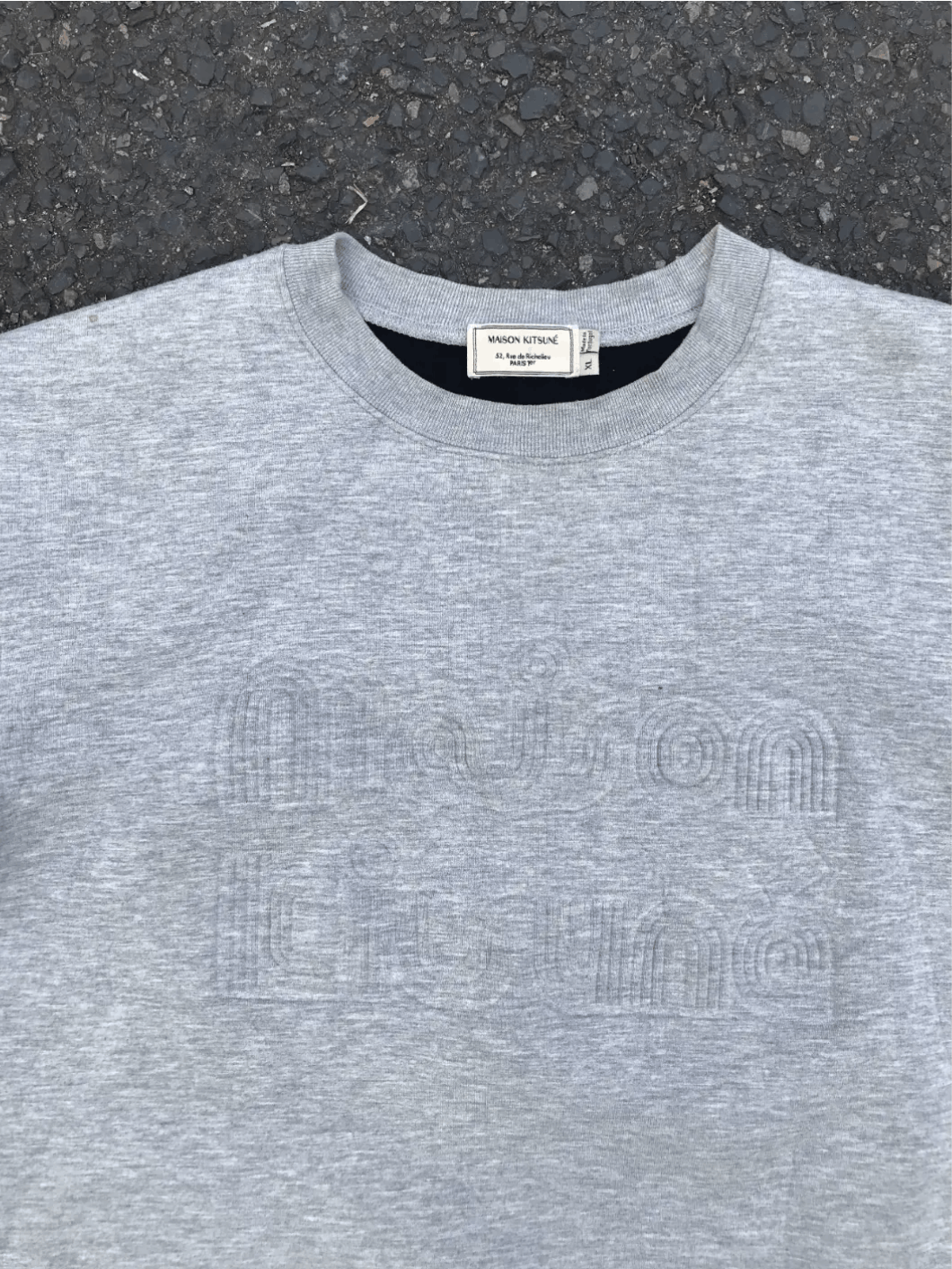 Maison Kitsune Neoprene Sweatshirt Size US XL / EU 56 / 4 - 1 Thumbnail
