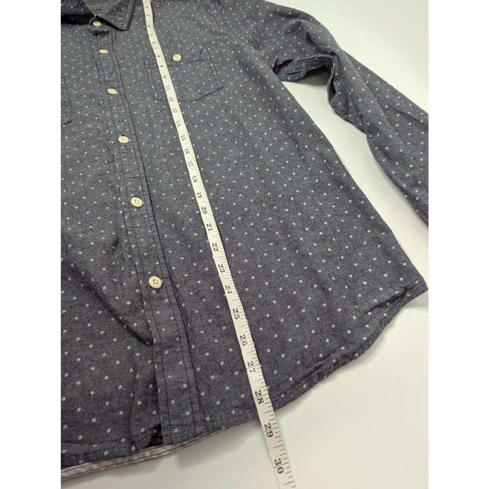 Vintage VINTAGE Modern Amusement Shirt Polka Dot Mens Large Button Up Pockets Long Sleeve Size US L / EU 52-54 / 3 - 5 Thumbnail