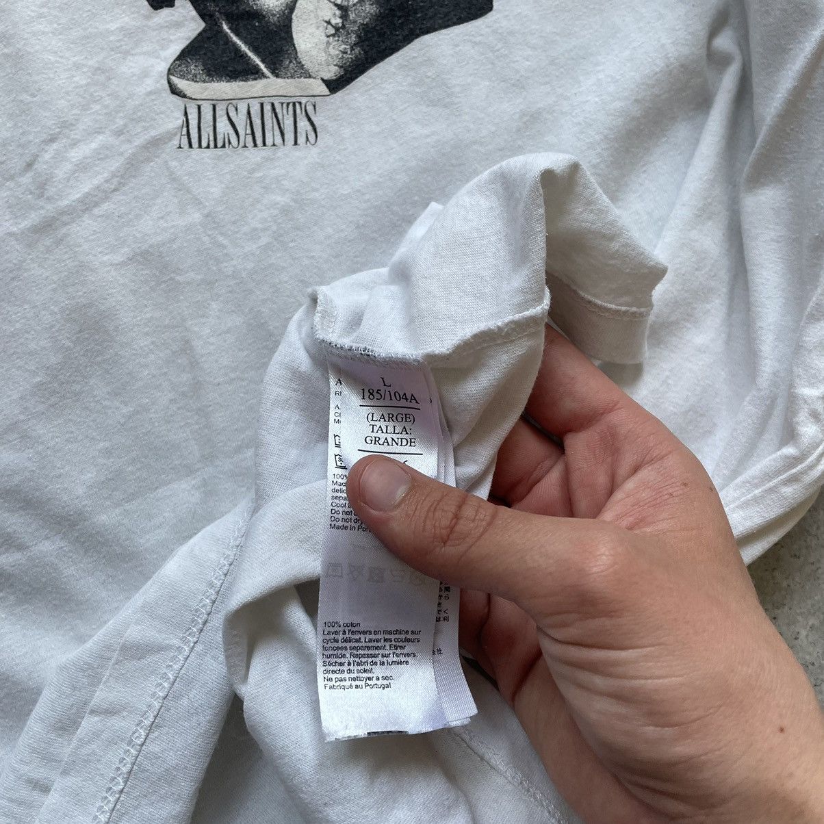 Allsaints Luxury Allsaints Oversized Fit T-Shirt Tatto Print Size US L / EU 52-54 / 3 - 6 Thumbnail