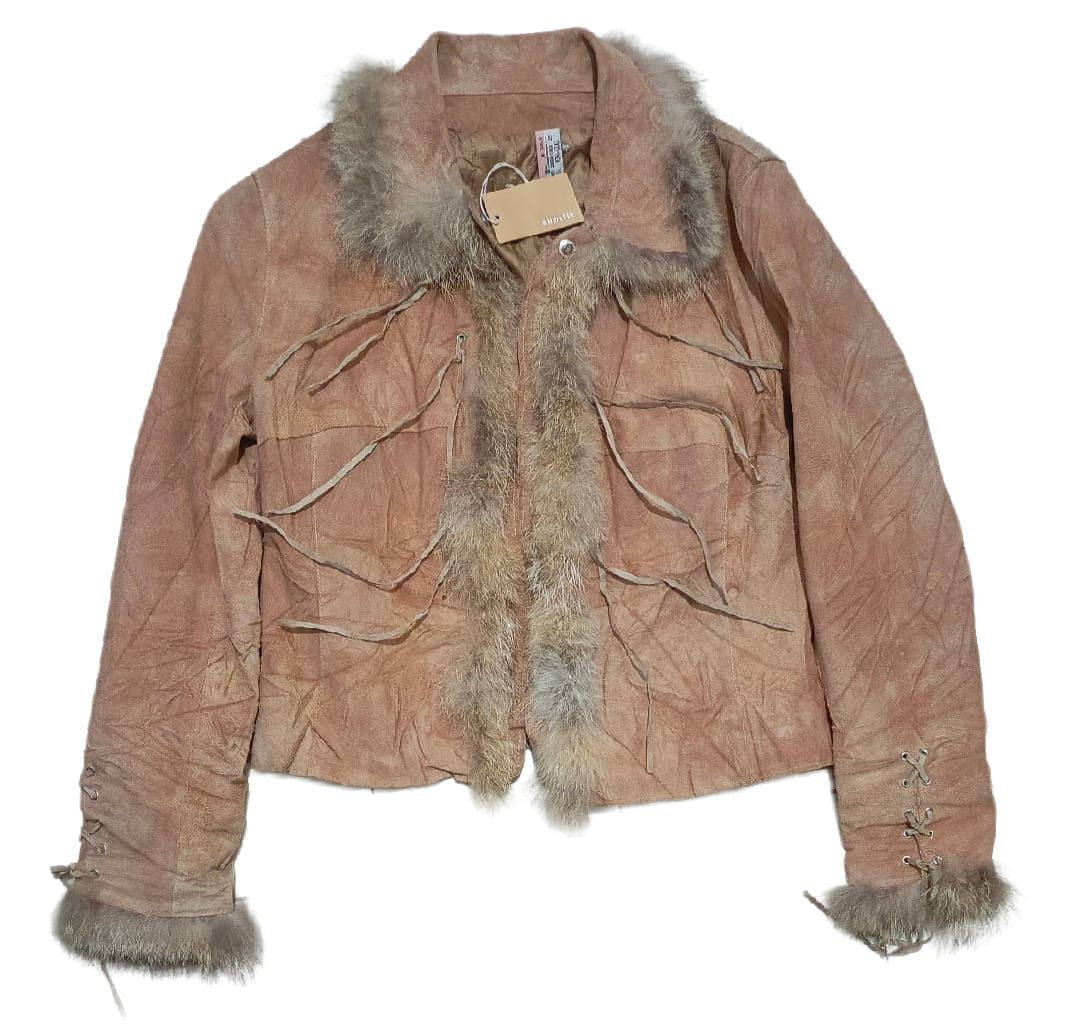 14th Addiction 90's Takashimaya Raccoons Fur Suede Leather fringed jacket Size M / US 6-8 / IT 42-44 - 1 Thumbnail