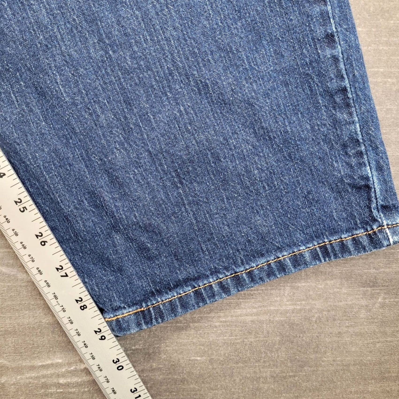 Levi's Mens Levi's 559 Relaxed Straight Leg Jeans Blue Dark Wash 47x30 Big & Tall Denim Size US 34 / EU 50 - 5 Thumbnail