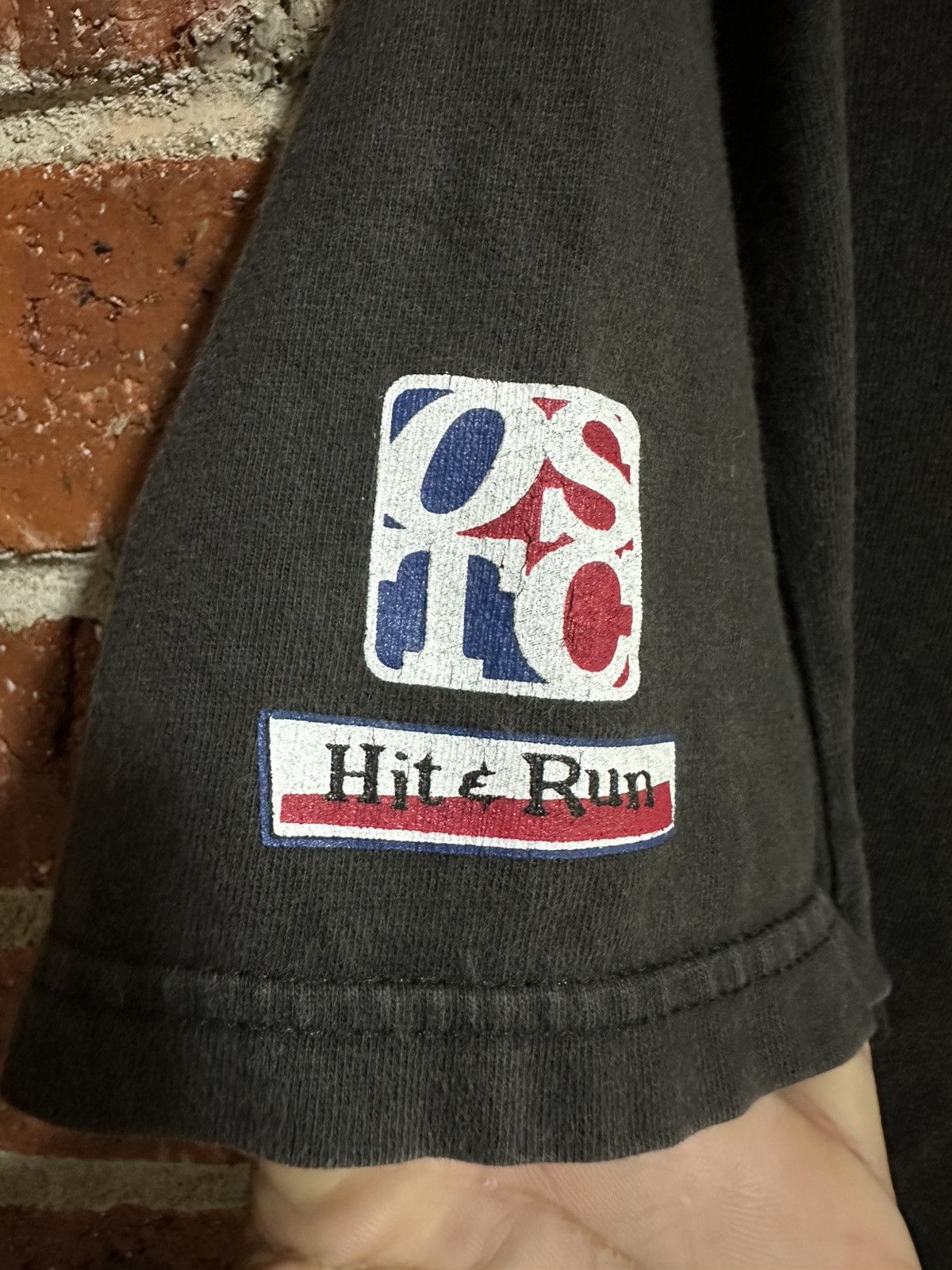 Hanes × Japanese Brand × Vintage Hit & Run Rock And Roll Faded Tee Size US M / EU 48-50 / 2 - 7 Thumbnail