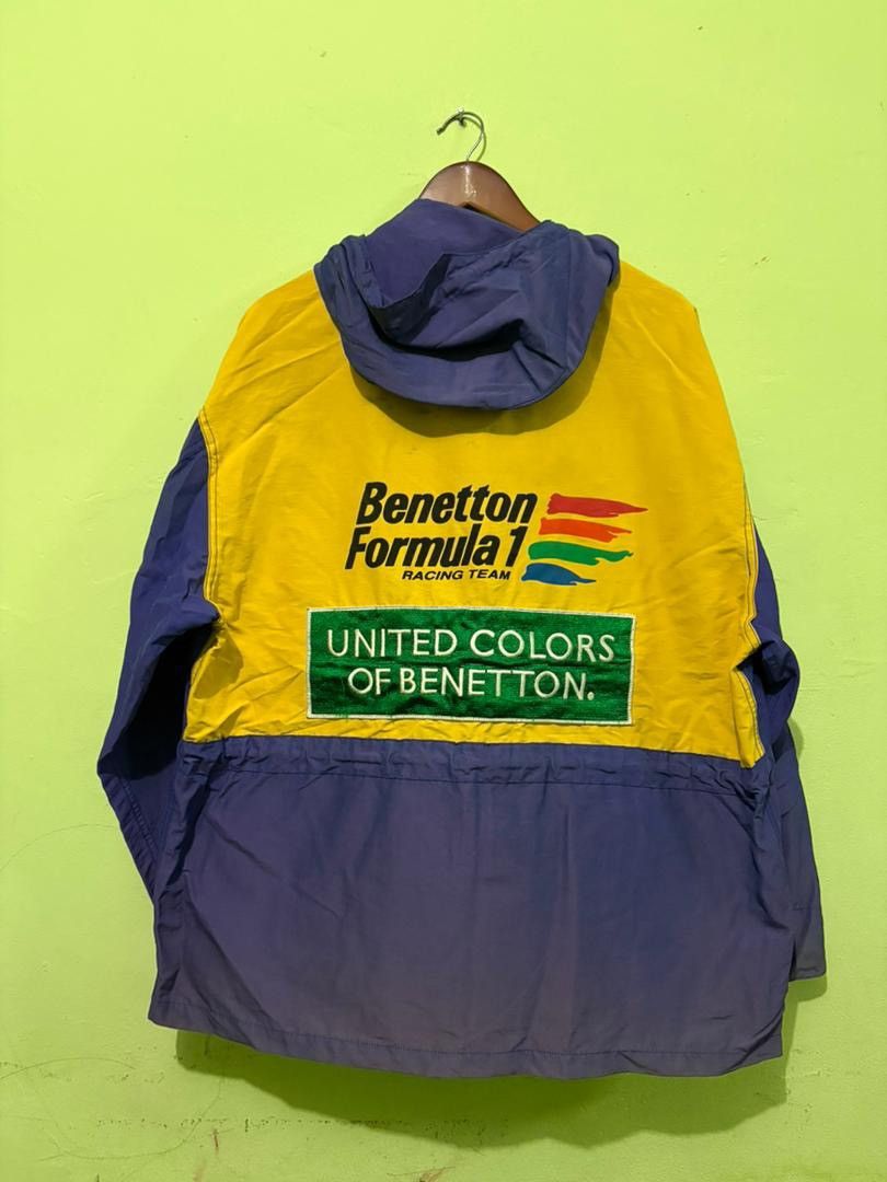 United Colors Of Benetton Vtg 90 United Color of Benetton Racing Team Jacket Big Logo Size US M / EU 48-50 / 2 - 6 Thumbnail