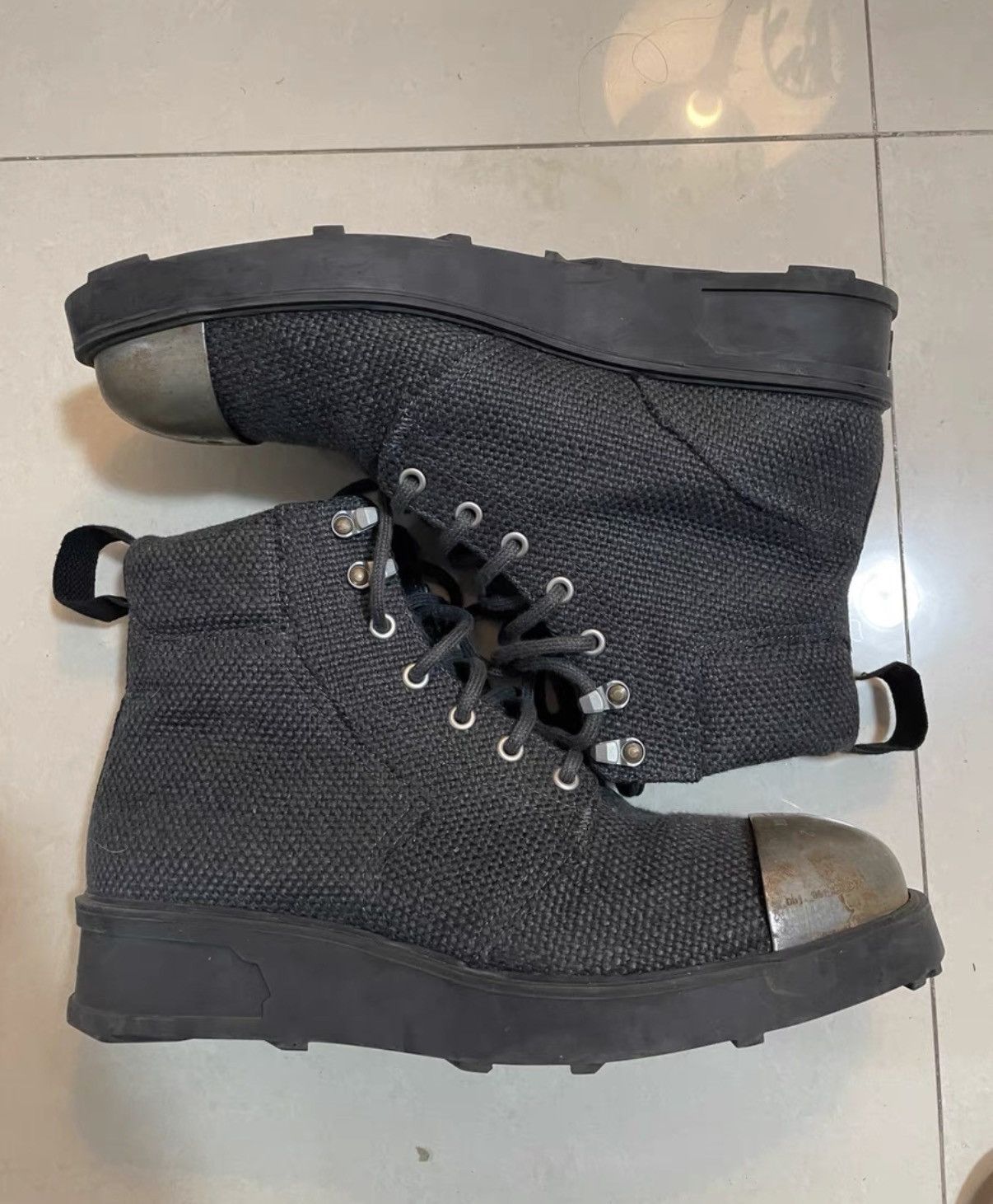 Objects IV Life OBJECTS IV LIFE Runway Distressed Woven Boots with Metal Toe Size US 9 / EU 42 - 2 Thumbnail