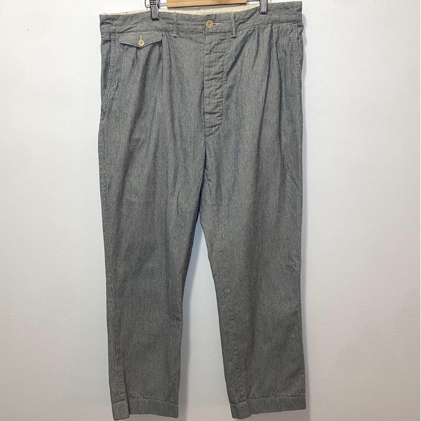 RRL Ralph Lauren RRL Double RL Railroad Stripe Trouser Button Fly Pants Size US 36 / EU 52 - 1 Thumbnail
