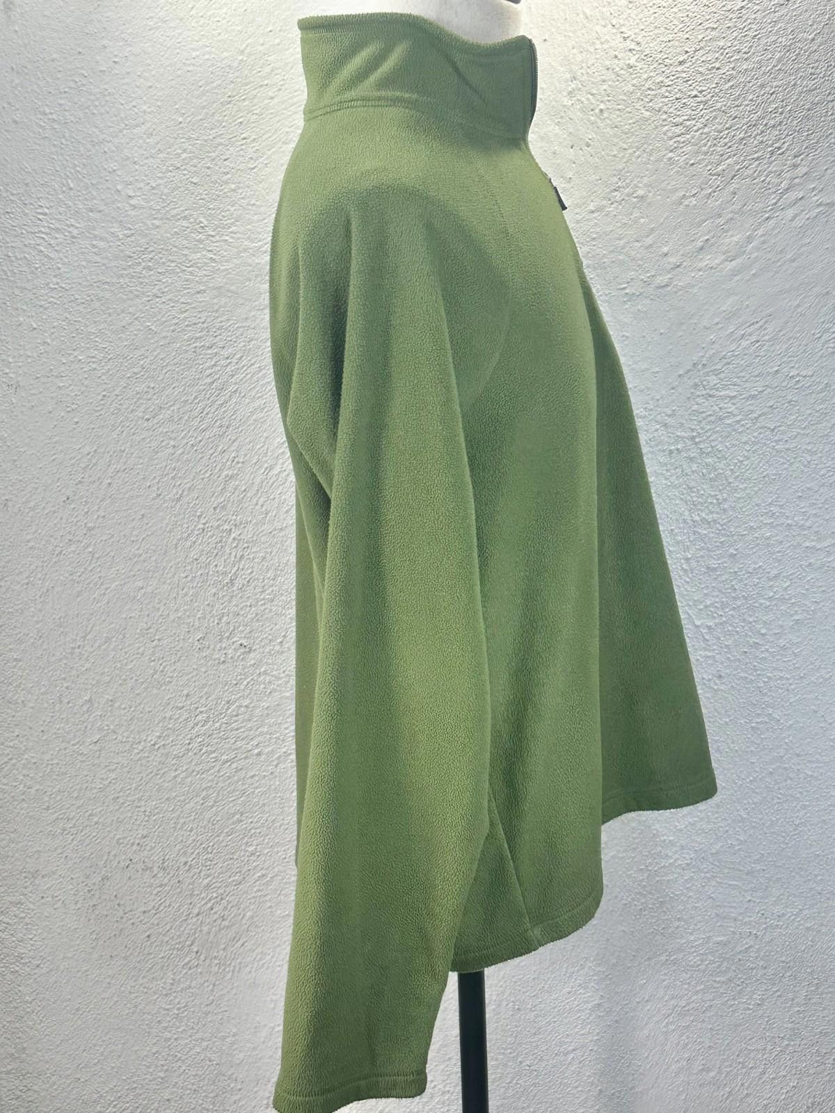 Lands' End Land's End Men's 42-44 Green Fleece 1/4 Zip Pullover Size US L / EU 52-54 / 3 - 4 Thumbnail