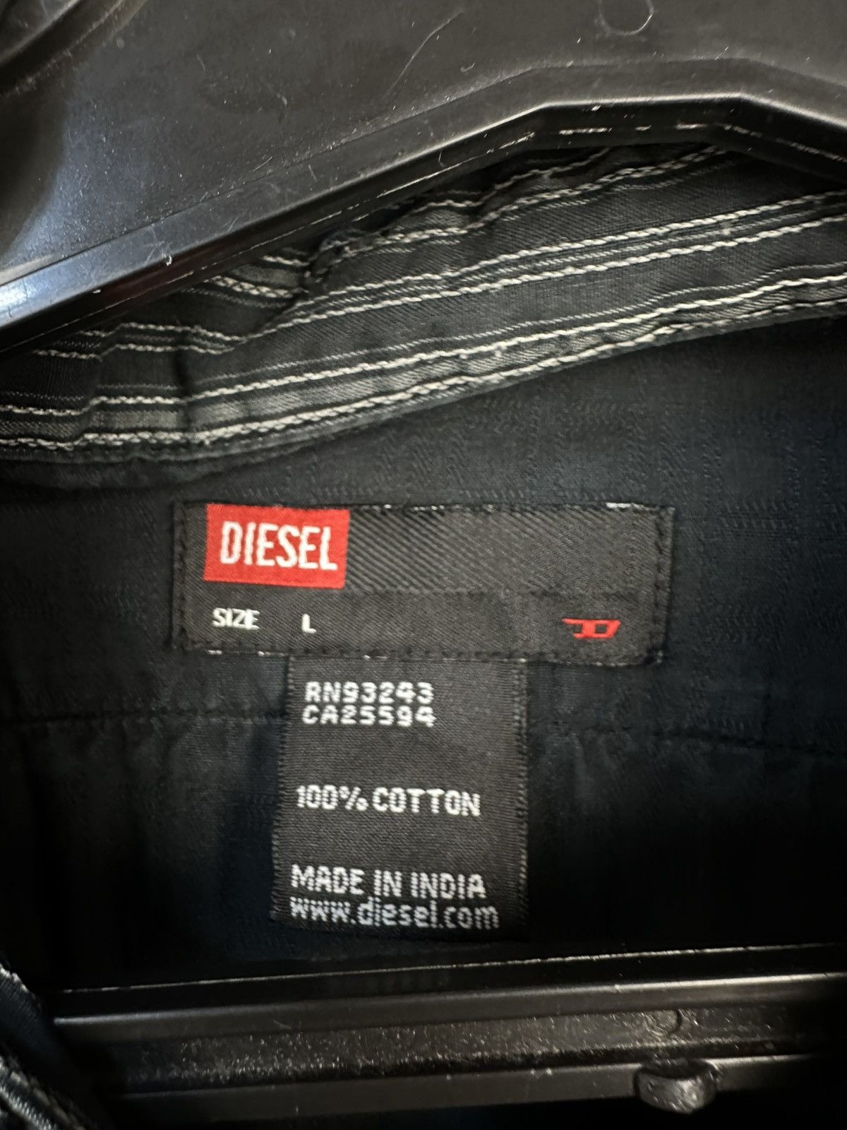 Diesel Vintage Diesel Y2K avantgarde rare hype streetwear shirt Size L / US 10 / IT 46 - 6 Thumbnail
