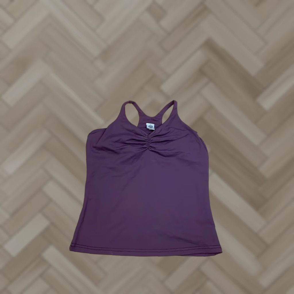 Prana prAna Racerback Tank Womens S Purple Activewear Stretch Slim Pullover Athletic Back 11964 Size S / US 4 / IT 40 - 1 Thumbnail