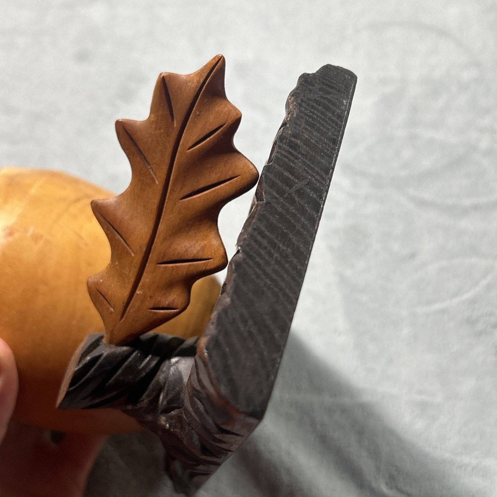 Vintage Antique 1890s Wooden Acorn Smoking Pipe Stand Ashtray Holder Size ONE SIZE - 11 Thumbnail