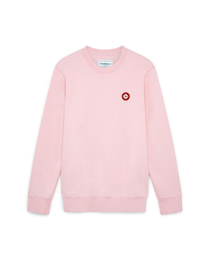 Casablanca o1mle0326 Embroidered Sweatshirt Logo Patch in Pink Size US XXS / EU 40 - 1 Thumbnail