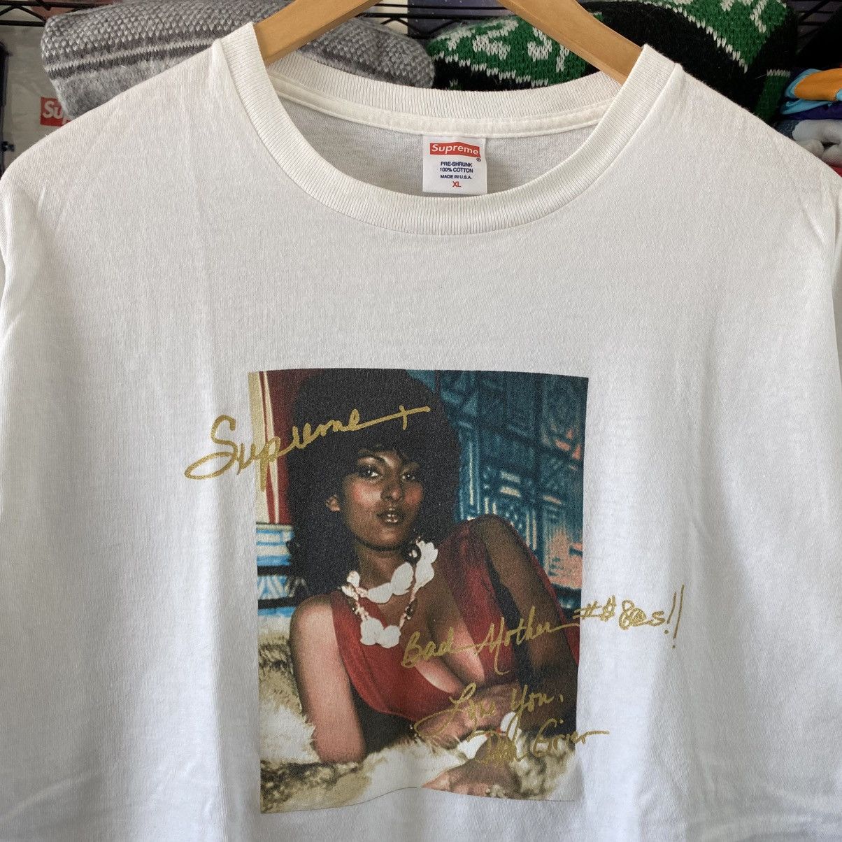 Supreme Supreme Pam Grier T-Shirt White 2012 Size US XL / EU 56 / 4 - 2 Thumbnail
