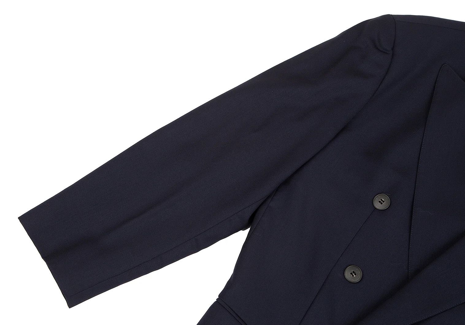 Jean Paul Gaultier Wool Peak Lapel Double Jacket in Navy, Size M Size US M / EU 48-50 / 2 - 8 Thumbnail