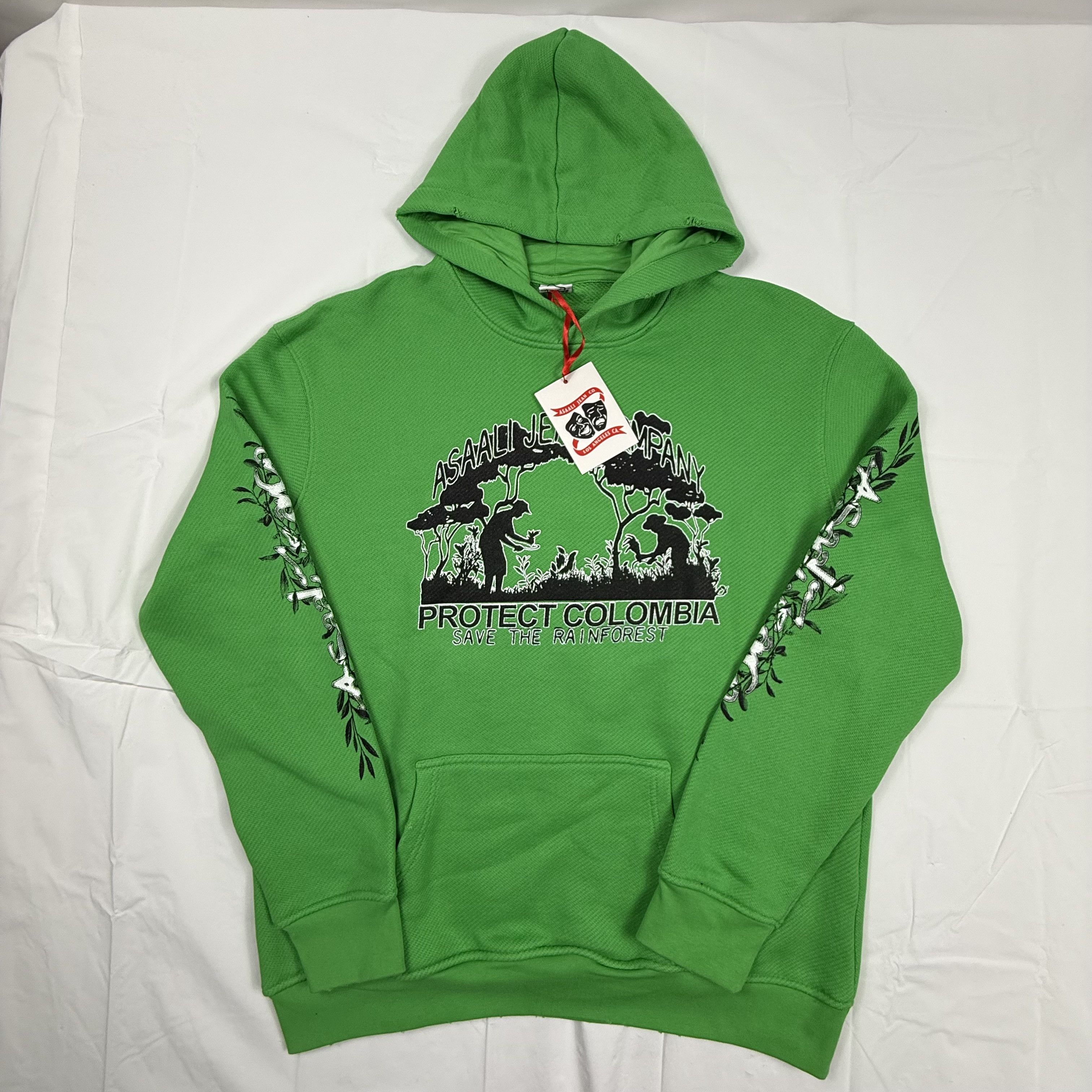 Asaali Asaali Protect Colombia Save The Rainforest Green Hoodie Size US XXL / EU 58 / 5 - 1 Thumbnail
