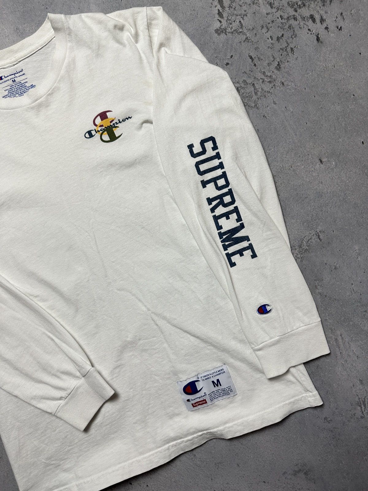 Champion × Supreme Supreme Champion Long Sleeve Stacked C Tee Size US M / EU 48-50 / 2 - 3 Thumbnail