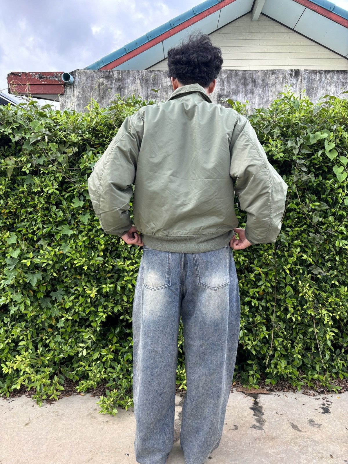 Alpha Industries FADED Alpha Ma-1 Flight Bomber Jacket (Kanye Style) Size US L / EU 52-54 / 3 - 6 Thumbnail