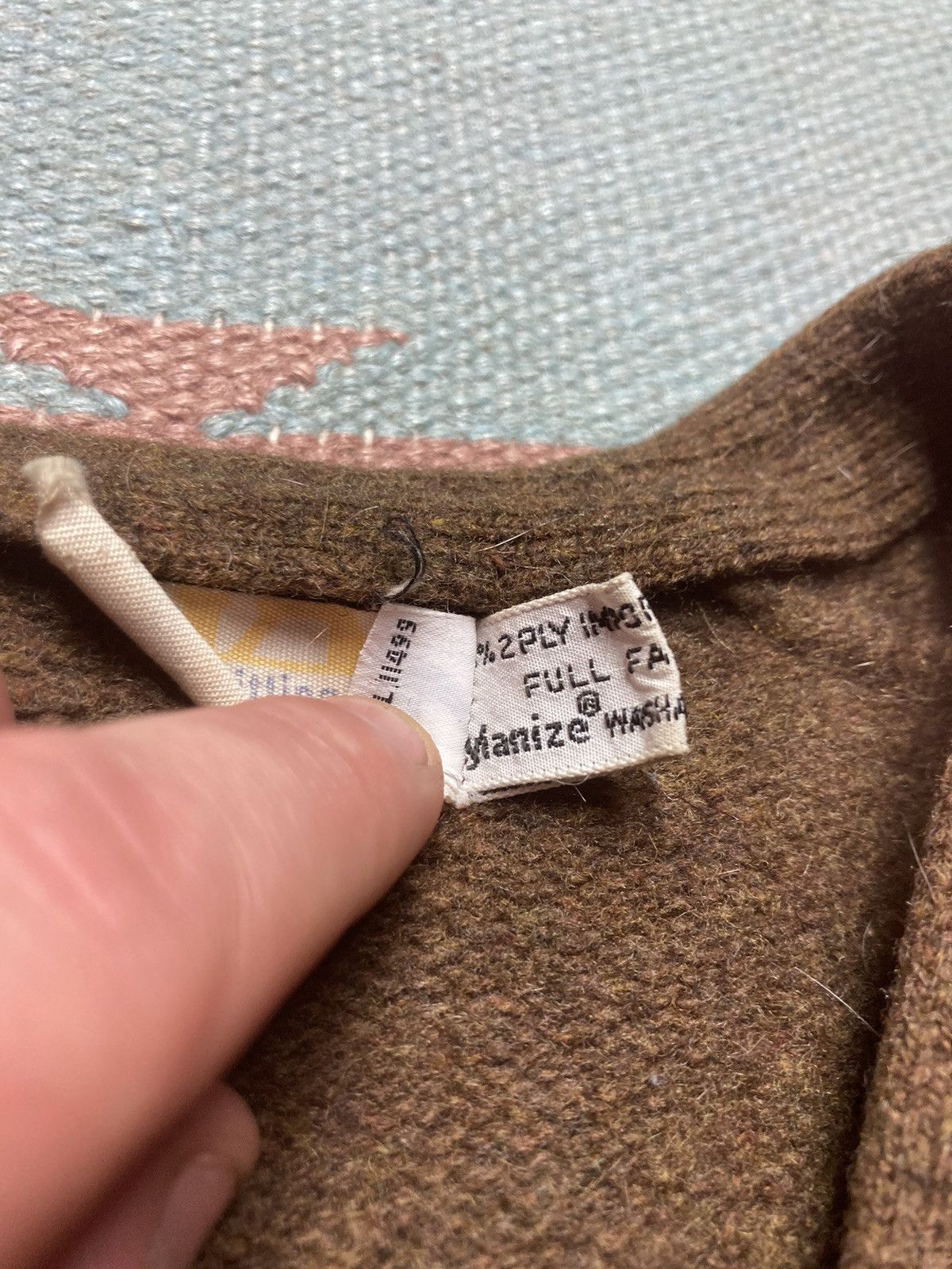 Vintage 60s cardigan sweater Detroit Knitting Mills lambs wool XL Size US XL / EU 56 / 4 - 5 Thumbnail
