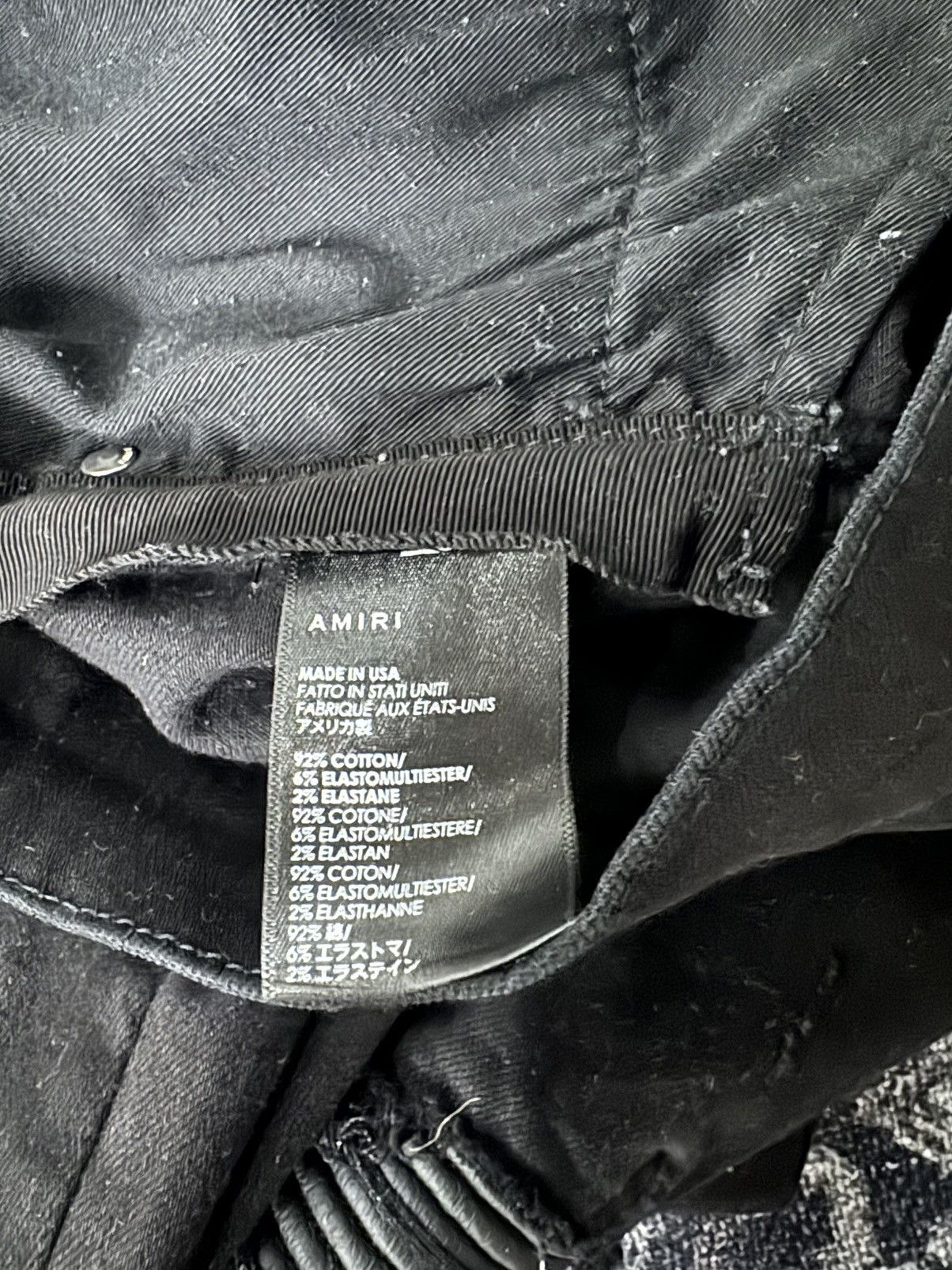 Amiri Amiri Black Leather Mx1 Jeans Size US 36 / EU 52 - 8 Thumbnail
