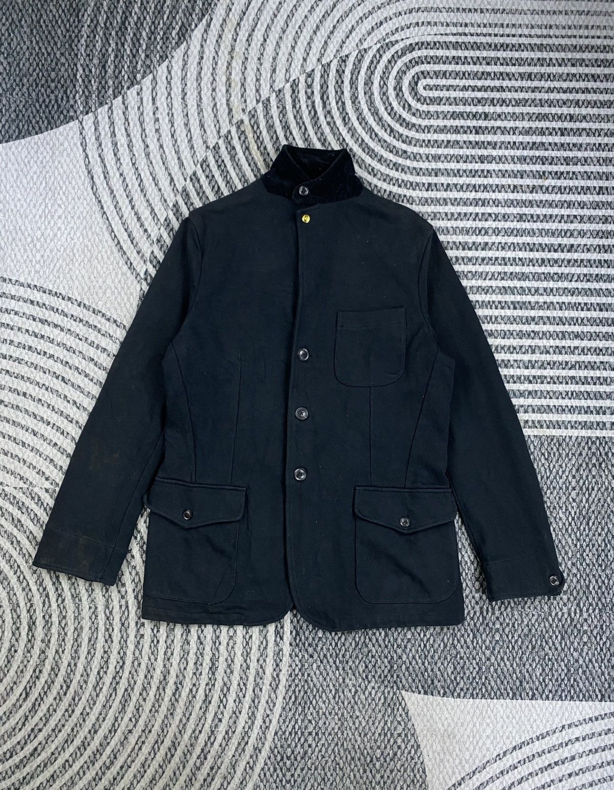 Japanese Brand Vtg Bibury Court Premium Black Blazer Style Jacket Size US M / EU 48-50 / 2 - 5 Thumbnail