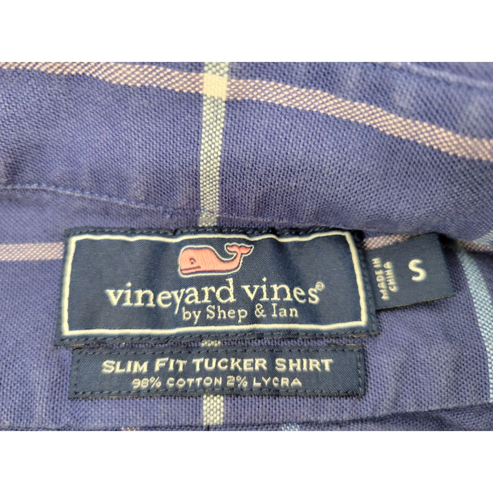 Vineyard Vines Vineyard Vines Button Down Shirt Mens Small S Linen Cotton Blue Plaid Slim Size US S / EU 44-46 / 1 - 8 Thumbnail