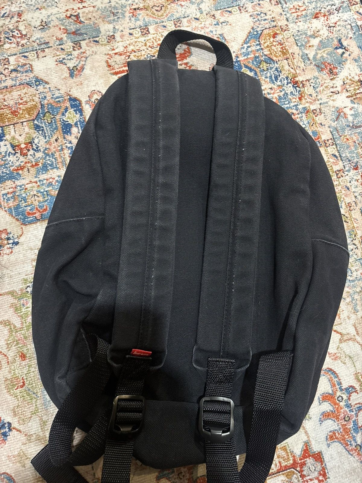 Supreme Backpack Supreme Canvas Logo Box Size ONE SIZE - 6 Thumbnail