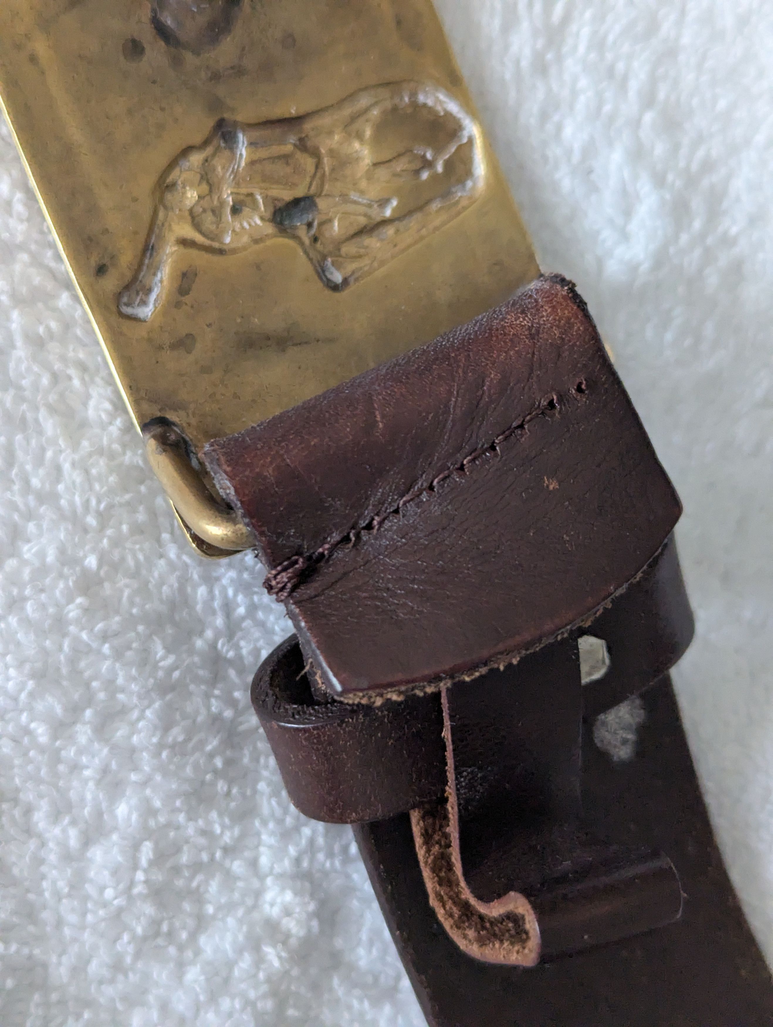 Polo Ralph Lauren Leather Belt Size 38 - 6 Thumbnail