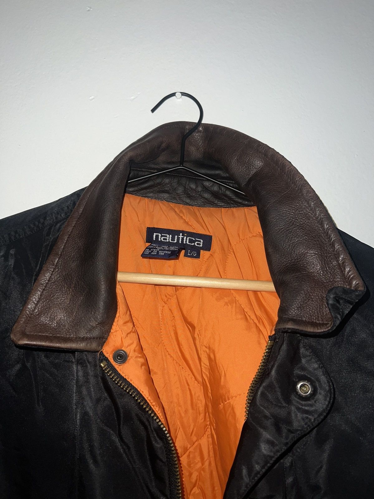 Nautica Black Leather Nautica Jacket Size US L / EU 52-54 / 3 - 7 Thumbnail