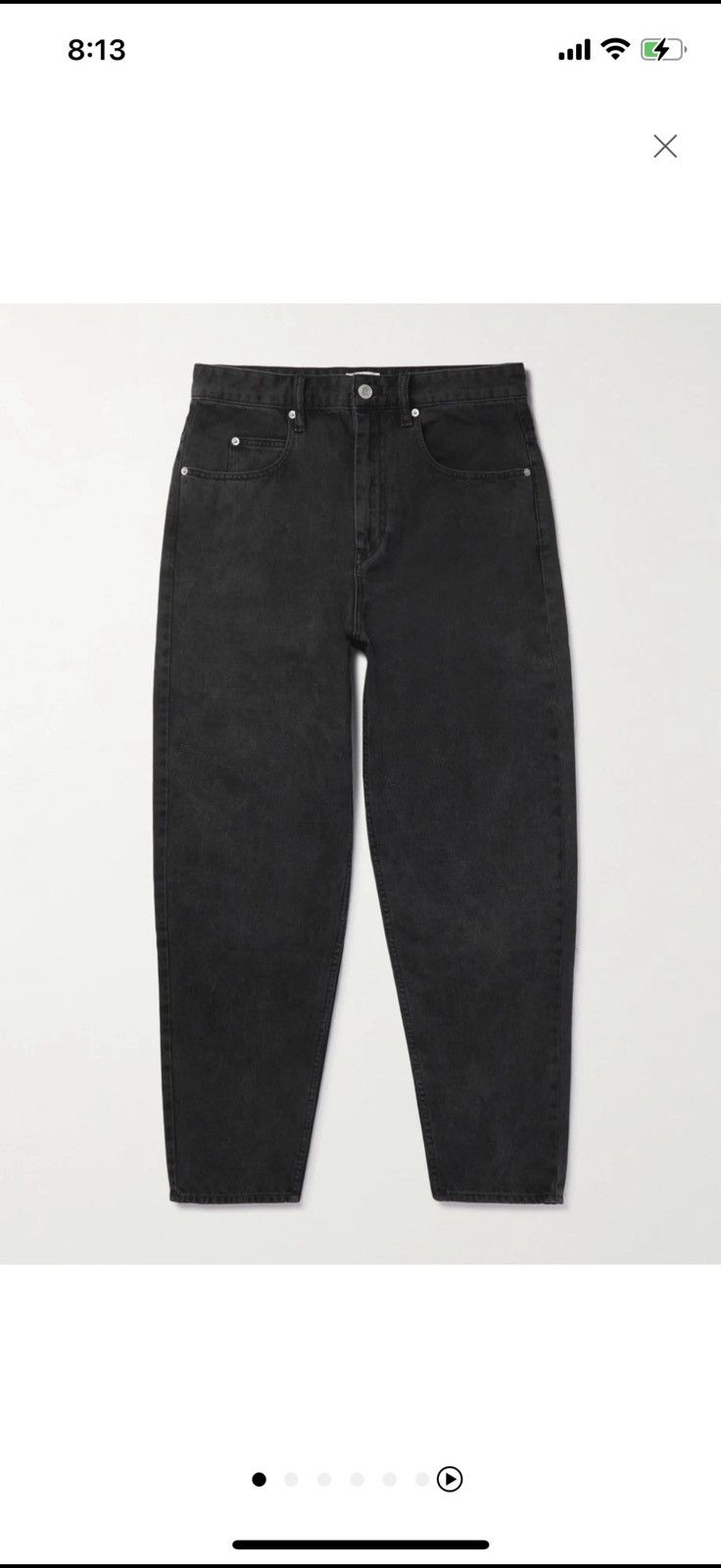 Isabel Marant Isabel Marant Men’s Taper Jeans - Black, Sz “30” Size US 30 / EU 46 - 7 Thumbnail