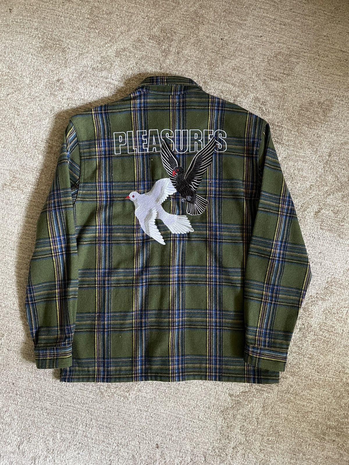 Pleasures Pleasures Widow heavyweight flannel Size US L / EU 52-54 / 3 - 1 Thumbnail