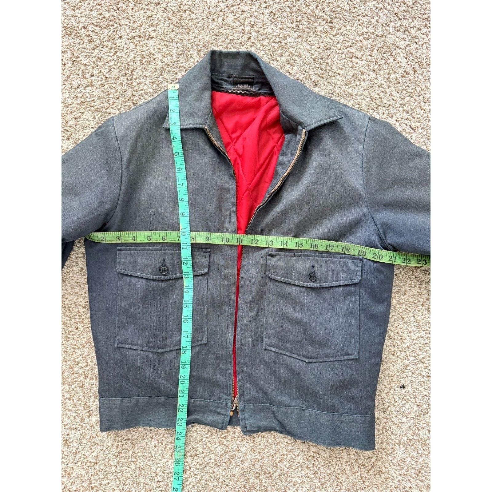 Other 1970s Vintage Lee Chetopa Twill Work Jacket - Gray Size US M / EU 48-50 / 2 - 4 Thumbnail