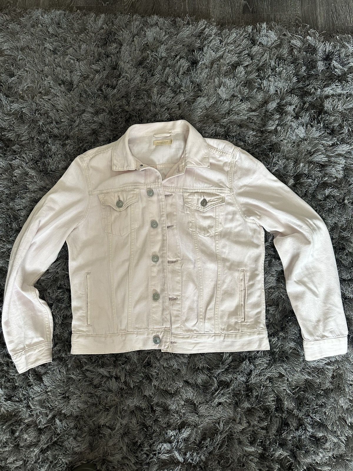 Allsaints **RARE** Allsaints 2019 White Jalna Denim Jacket Size US S / EU 44-46 / 1 - 1 Thumbnail