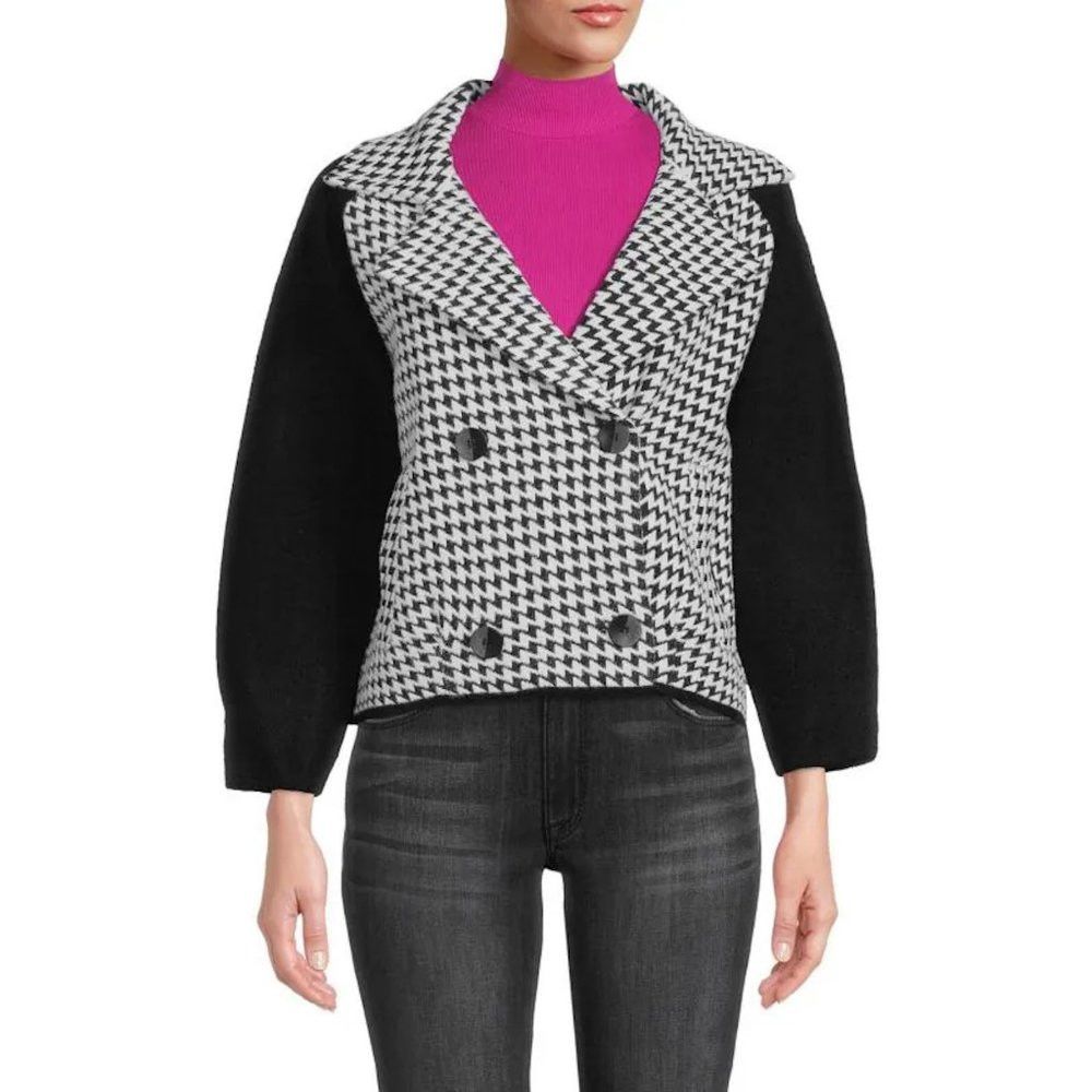 Magaschoni NWT New Magaschoni Double Breasted Notch Lapel Cropped Jack Size S / US 4 / IT 40 - 1 Thumbnail
