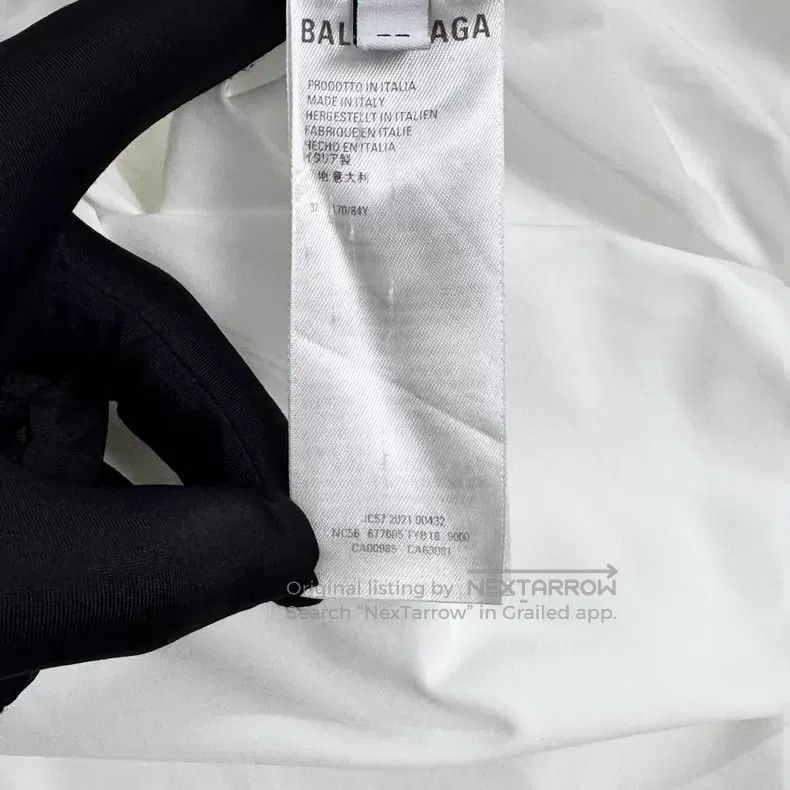 Balenciaga Balenciaga Size 37 Embroidered heart letter logo short-sle Size US M / EU 48-50 / 2 - 4 Thumbnail