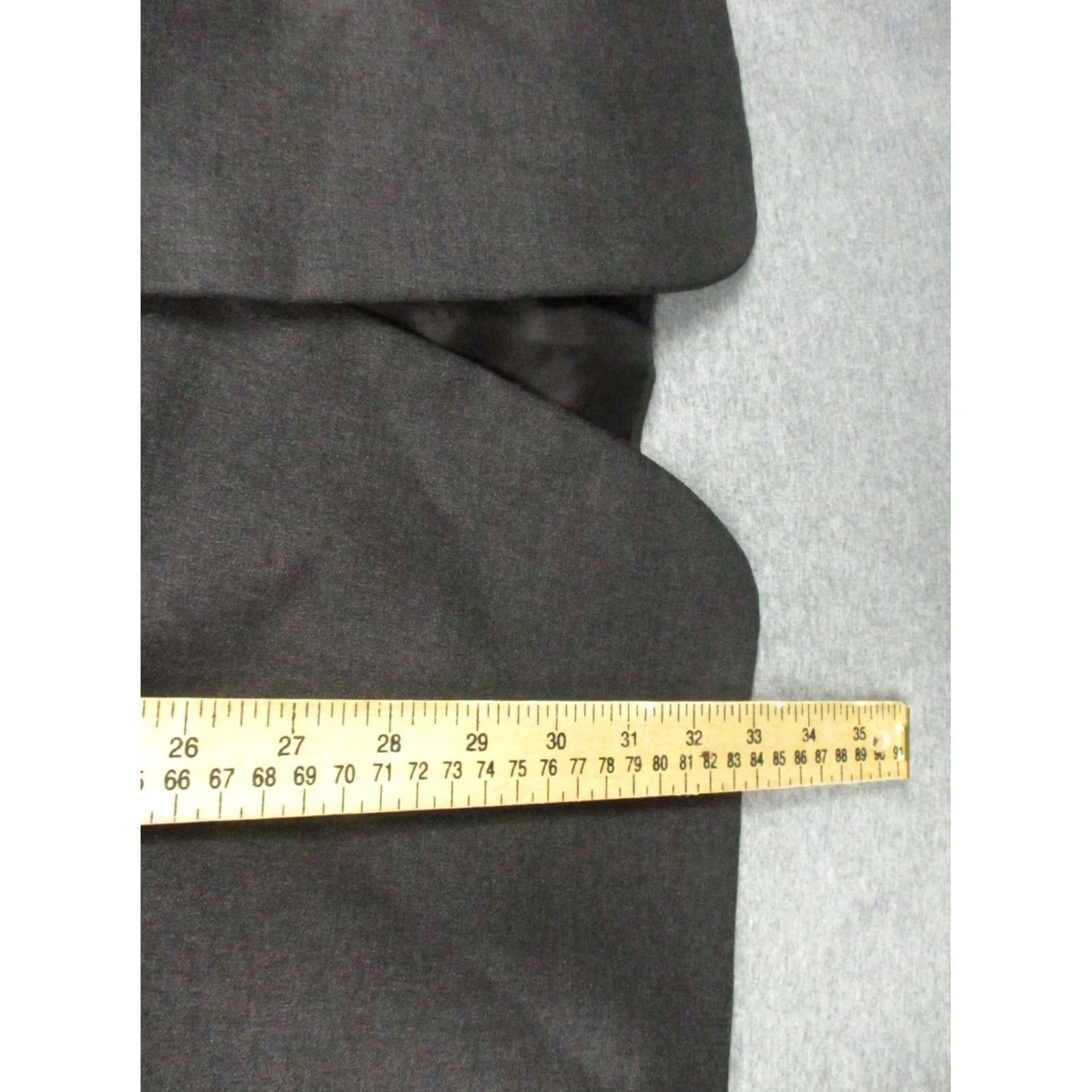 Vintage Hickey Freeman Solid Black Wool Blazer Jacket 48R EUC Mens Blazer Size 48R - 4 Thumbnail